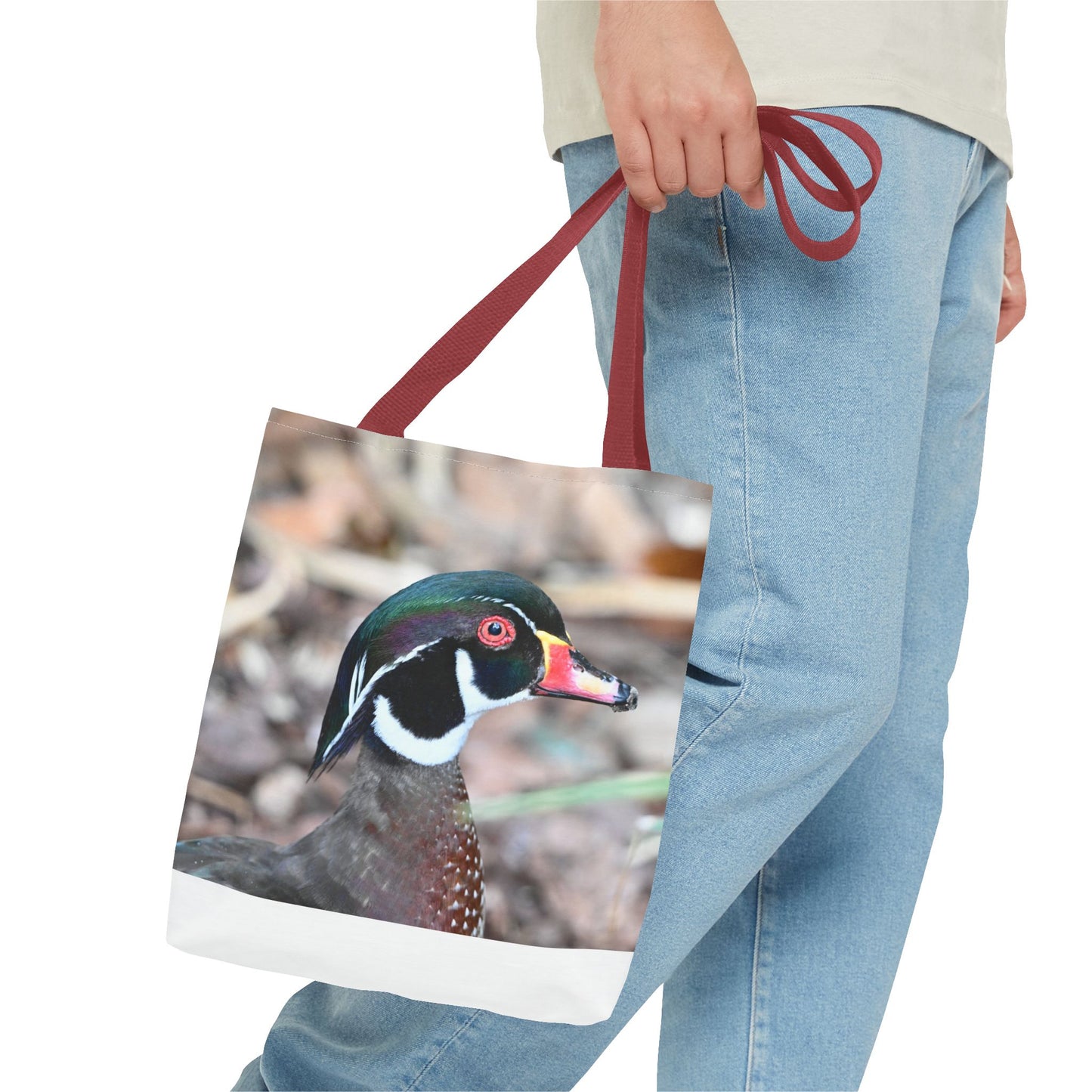 Wood Duck Tote Bag, Nature Lover Eco-Friendly Tote, Gift for Bird Enthusiasts, Stylish Reusable Shopping Bag, Photography Art Bag