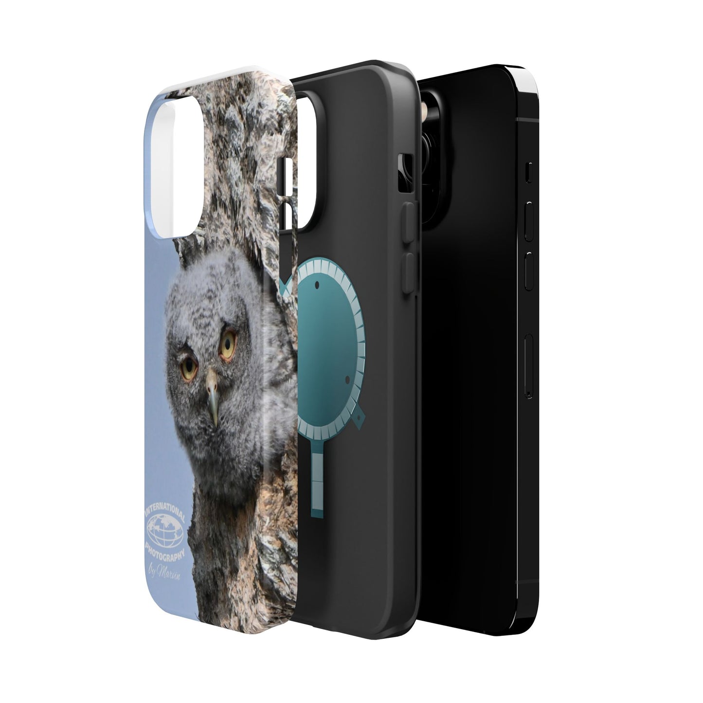 Owl Magnetic Tough Case, Wildlife Phone Case, Nature Lover Gift, Eco-Friendly Phone Cover, Customizable Phone Accessory