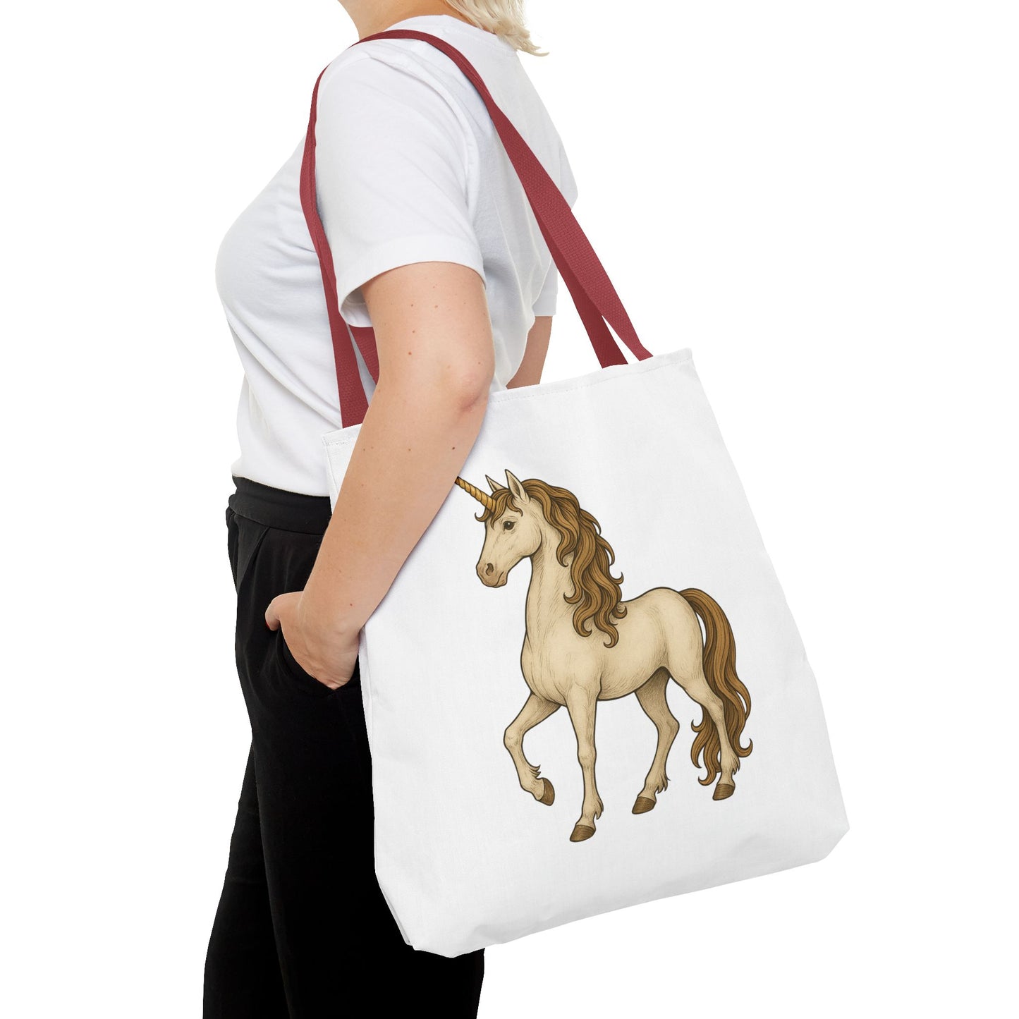 Unicorn Tote Bag, Cute Unicorn Bag, Graphic Tote for Kids, Stylish Carryall, Birthday Gift, AOP Tote, Eco-Friendly Shopping Bag