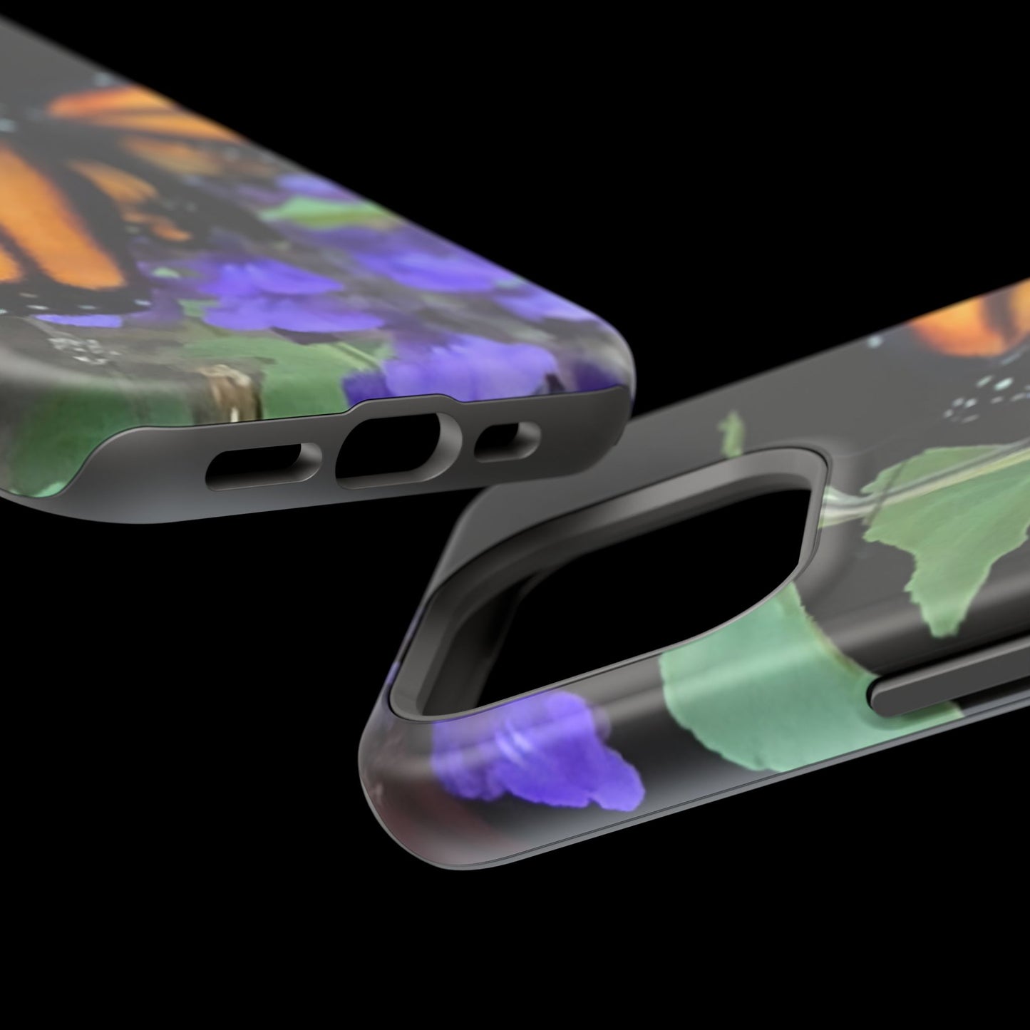 Butterfly Floral Magnetic Tough Cases, Nature Phone Cases, Gift for Nature Lovers, Eco-Friendly Cell Phone Case, Unique Smartphone Accessory