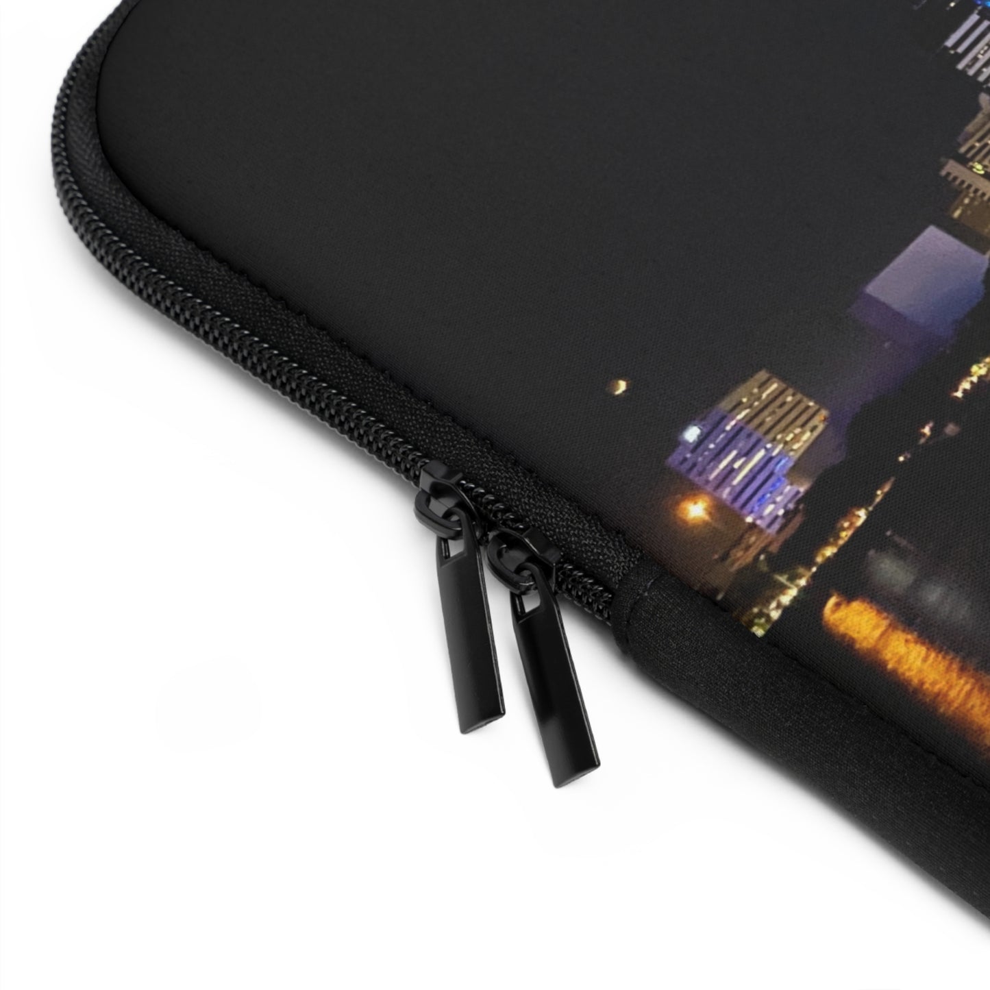 Jacksonville FL Laptop Sleeve, Urban City Design, Tech Accessory, Travel Gift, Customizable Tech Case