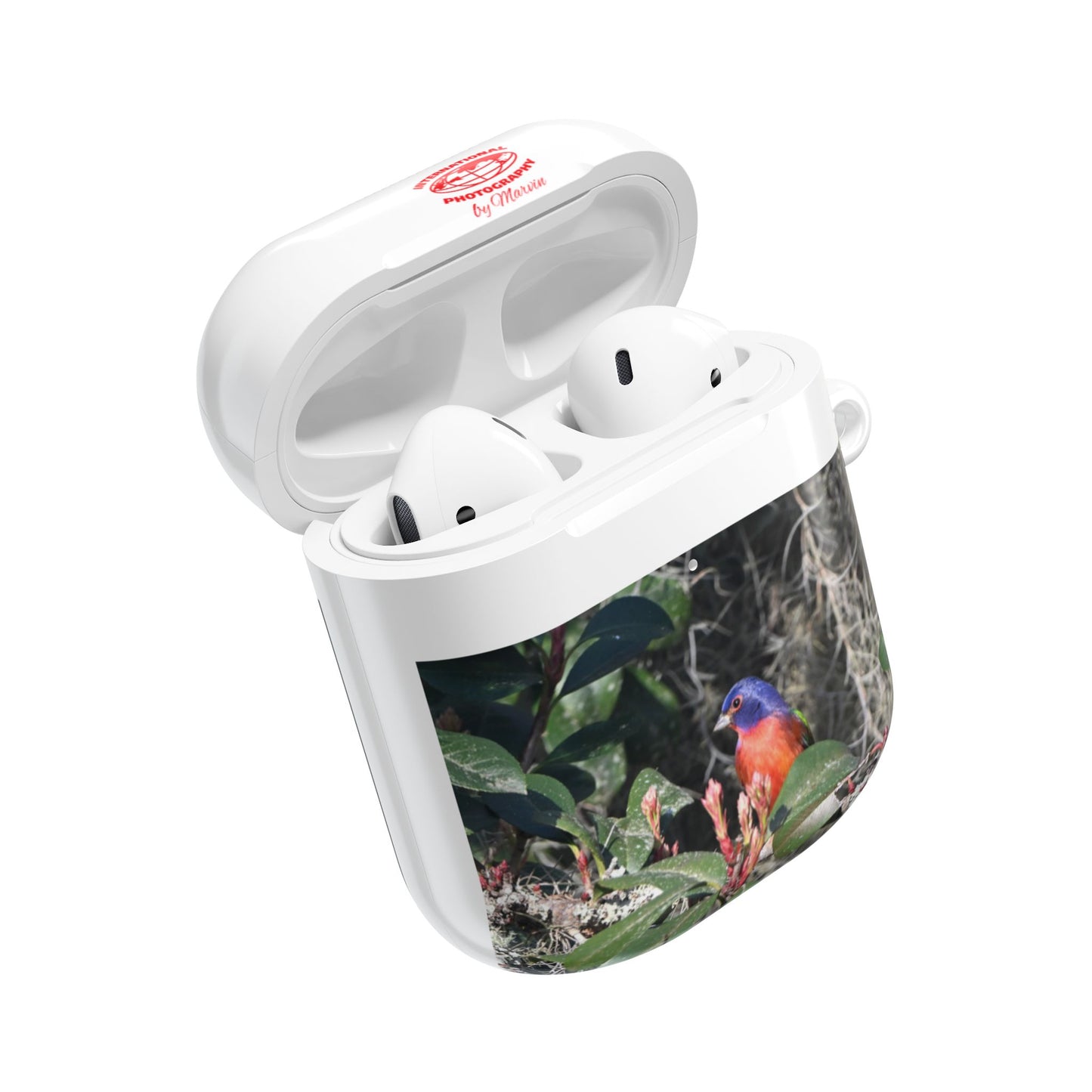 Nature-Inspired AirPod Cases, Colorful Bird Art, Eco-Friendly Charge Cover, Gift for Bird Lovers, Unique Tech Accessories