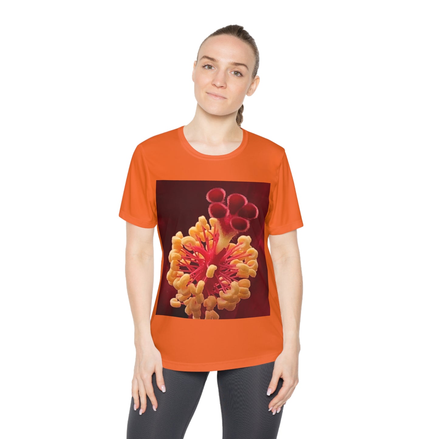 Vibrant Floral Competitor Tee, Nature-Inspired Shirt, Women’s Graphic Tee, Artistic Floral Top, Casual Spring Fashion