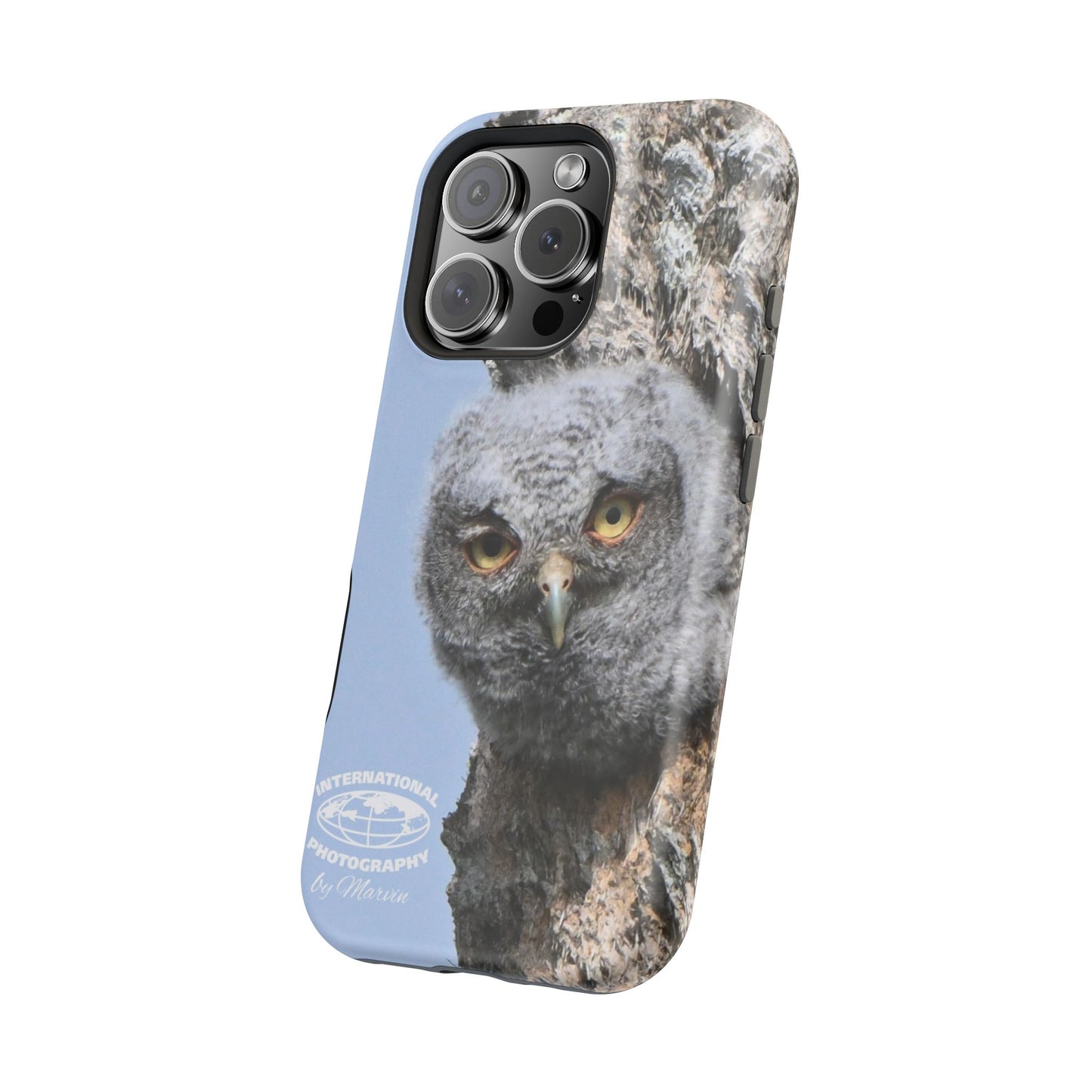 Owl Magnetic Tough Case, Wildlife Phone Case, Nature Lover Gift, Eco-Friendly Phone Cover, Customizable Phone Accessory