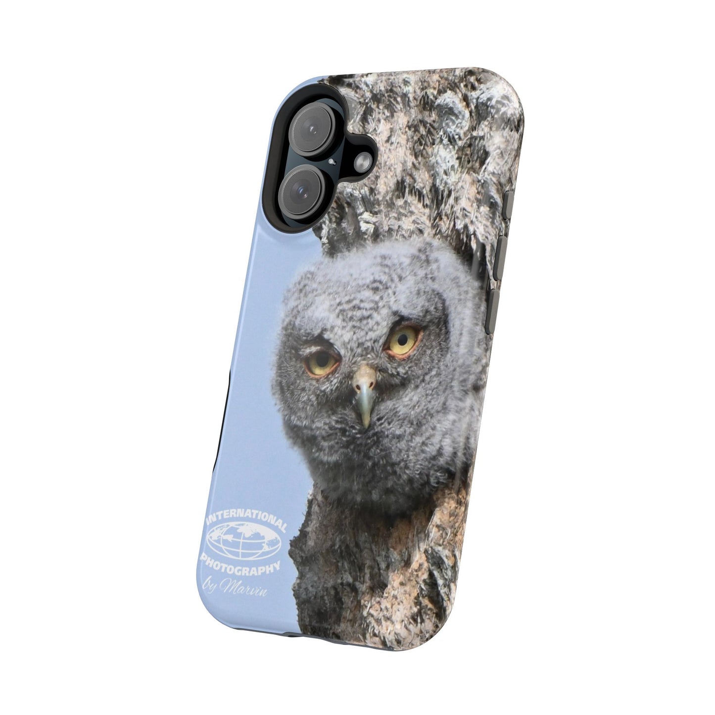 Owl Magnetic Tough Case, Wildlife Phone Case, Nature Lover Gift, Eco-Friendly Phone Cover, Customizable Phone Accessory