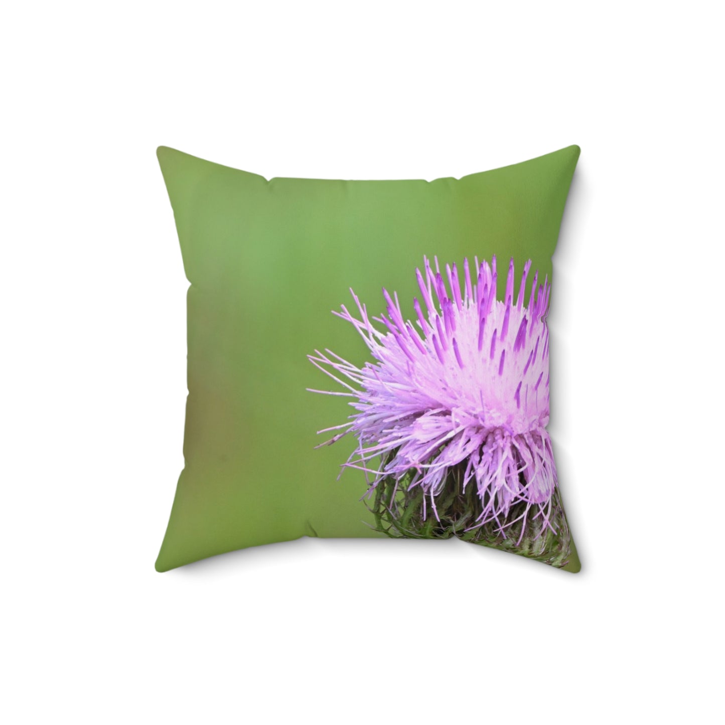 Nature-Inspired Square Pillow, Floral Decor, Butterfly Decorative Cushion, Garden-Themed Home Accent, Eco-Friendly Throw Pillow