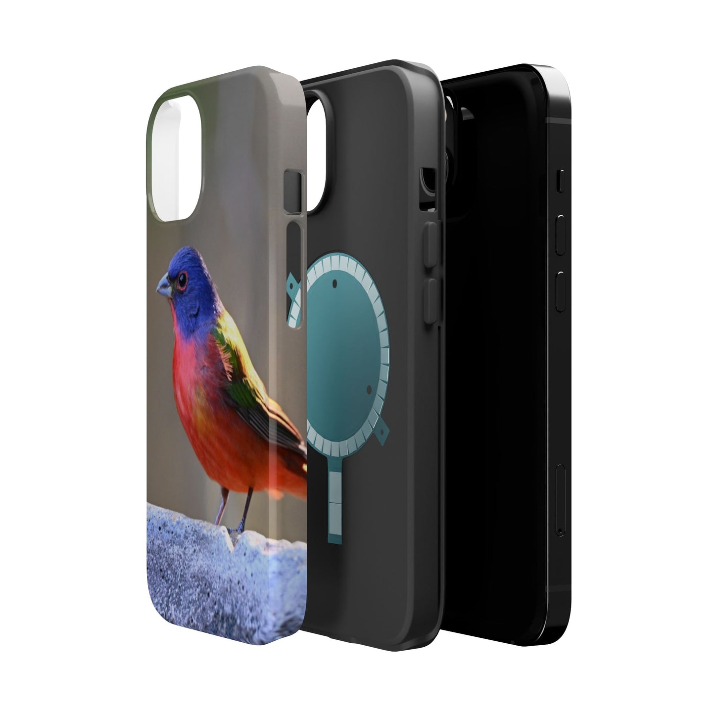 Colorful Bird Phone Case, Magnetic Tough Cases, Nature Lover Gift, Wildlife Phone Cover, Eco-Friendly Tech Accessories