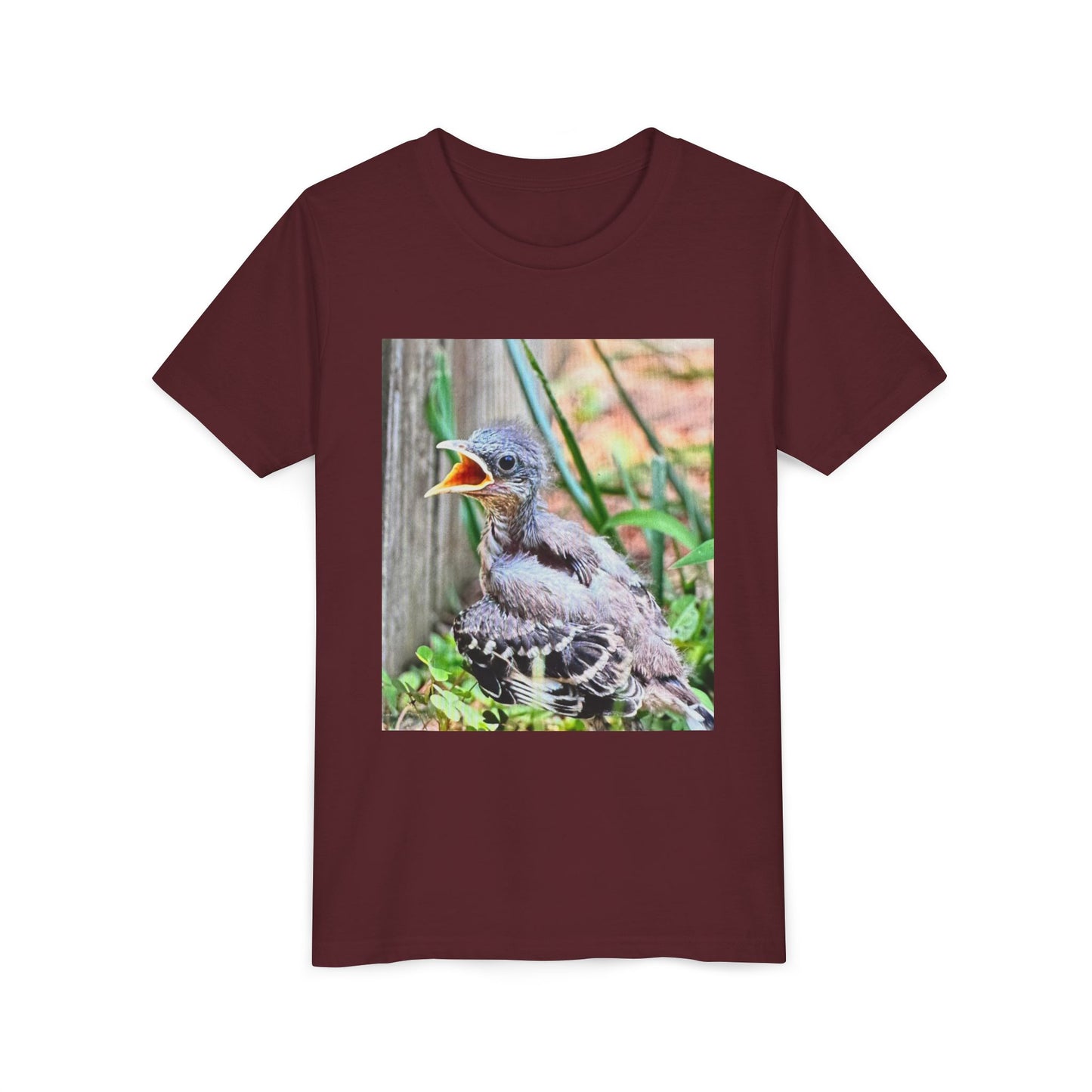 Youth Bird Graphic Tee - Cute Baby Bird T-Shirt, Nature Lovers Gift, Kids Apparel, Animal Tee, Spring Fashion, Eco-Friendly