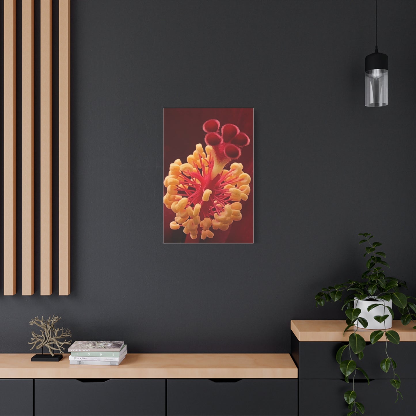 Floral Canvas Art Print, Stretched Wall Decor, Home Decor, Botanical Artwork, Modern Wall Art, Gift for Flower Lovers