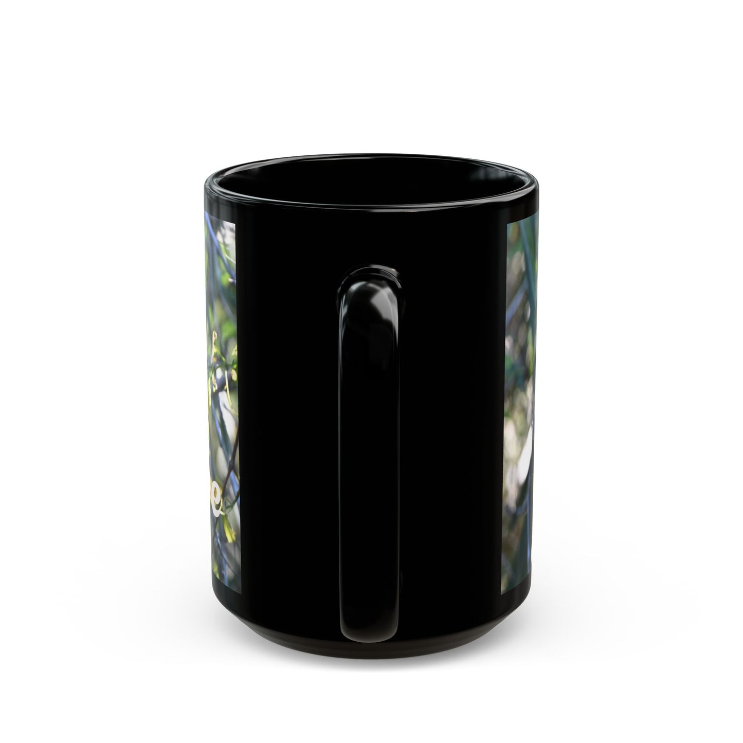 Cardinal's Cove Black Mug - Nature Lover's Coffee Cup, Birdwatching Gift, Home Decor, Eco-Friendly Drinkware, Birdwatcher Mug