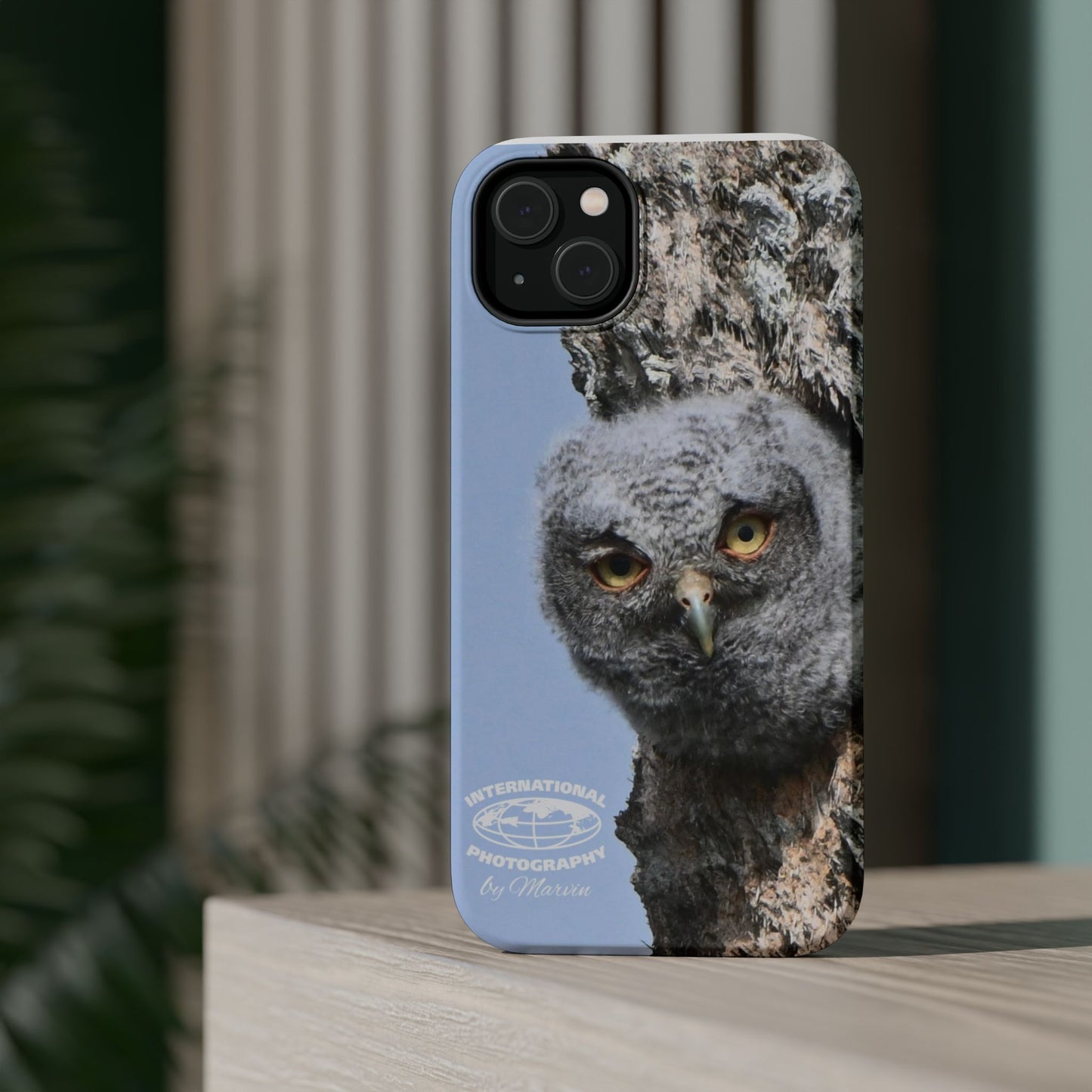 Owl Magnetic Tough Case, Wildlife Phone Case, Nature Lover Gift, Eco-Friendly Phone Cover, Customizable Phone Accessory