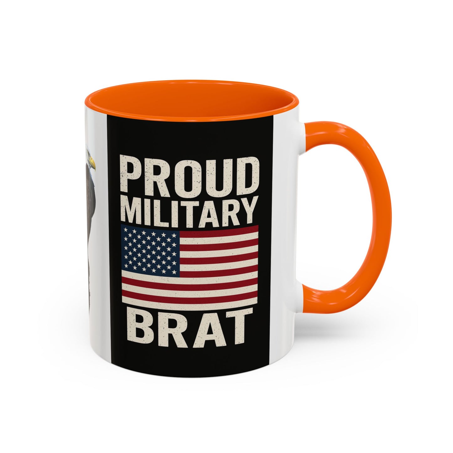 Proud Military Brat Coffee Mug, Veteran Appreciation Gift, Military Family Mug, USA Pride, Father's Day Gift, Patriotic Drinkware