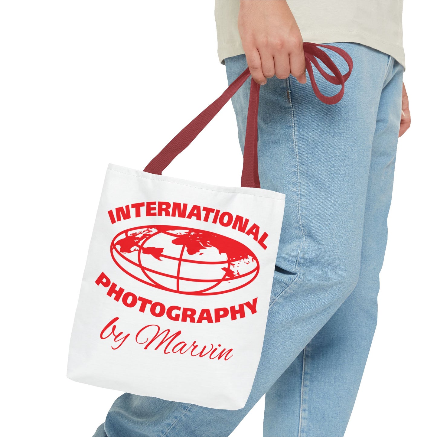 Photography Tote Bag with QR Code, Eco-Friendly Shopping Tote, Art Design Bag, Gift for Photographers, Customizable Travel Bag