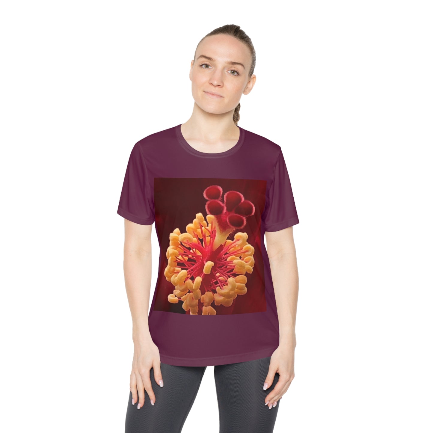 Vibrant Floral Competitor Tee, Nature-Inspired Shirt, Women’s Graphic Tee, Artistic Floral Top, Casual Spring Fashion