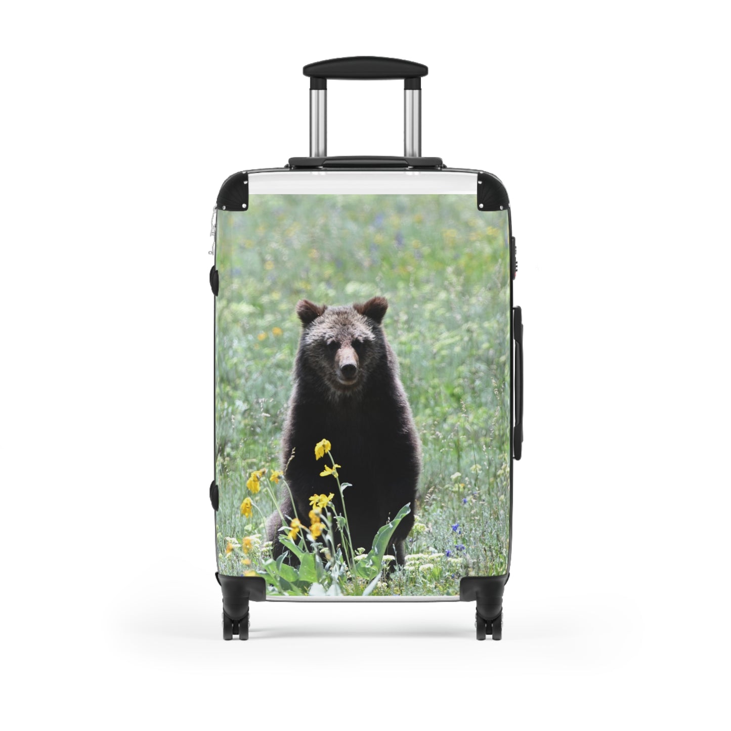Grizzly Bear Print Suitcase - Travel Luggage for Nature Lovers, Adventure Gear, Stylish Carry-On, Gift for Travelers, Vacation Essentials