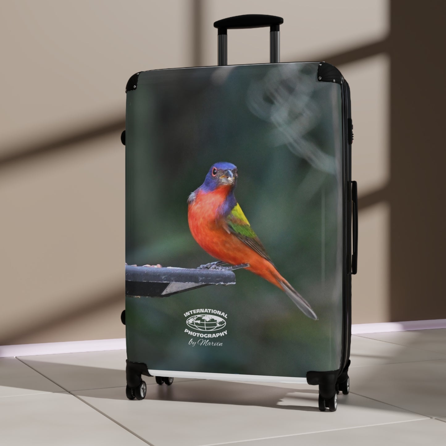 Vibrant Bird Print Suitcase - Travel Luggage for Nature Lovers, Adventure Gear, Stylish Carry-On, Gift for Travelers, Vacation Essentials