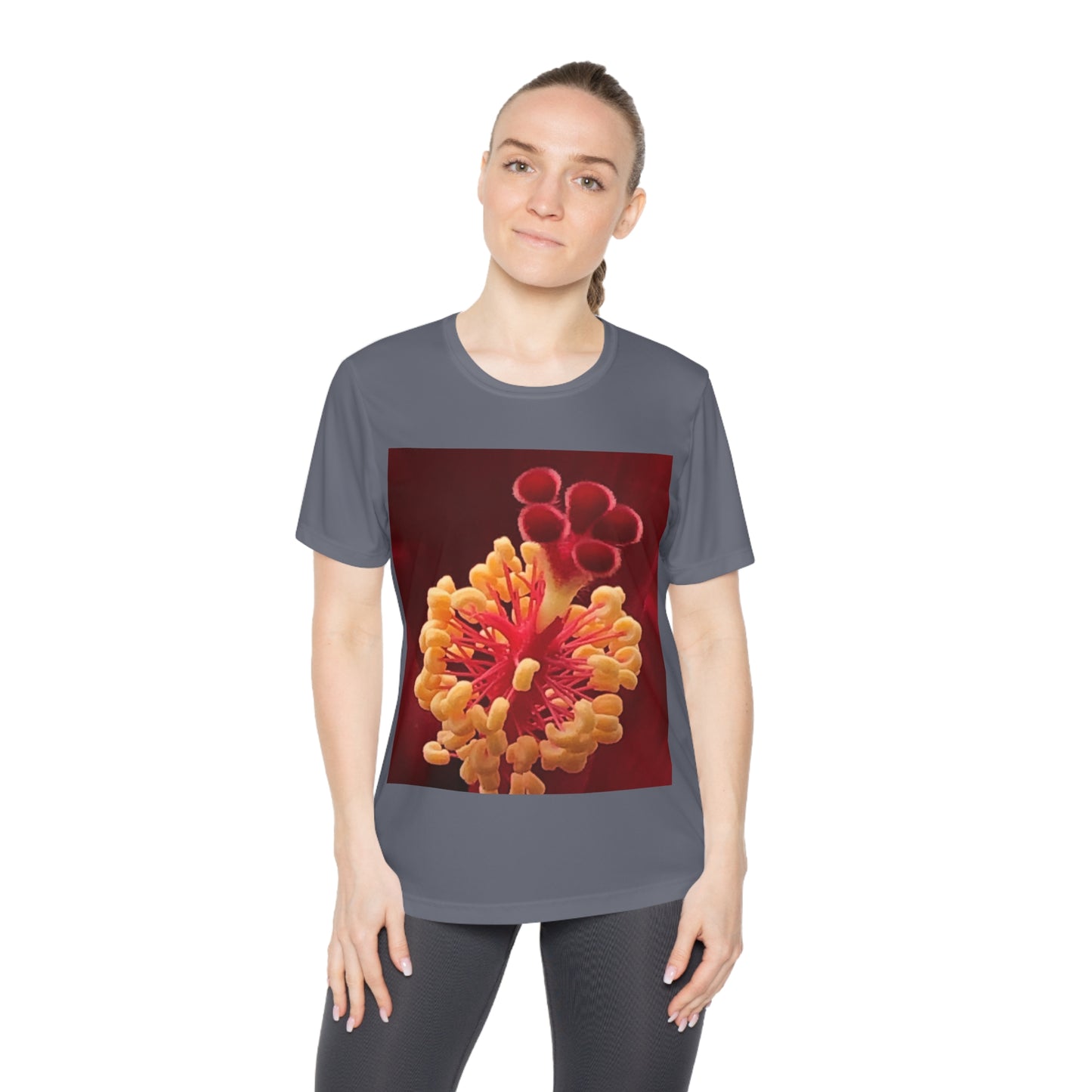 Vibrant Floral Competitor Tee, Nature-Inspired Shirt, Women’s Graphic Tee, Artistic Floral Top, Casual Spring Fashion