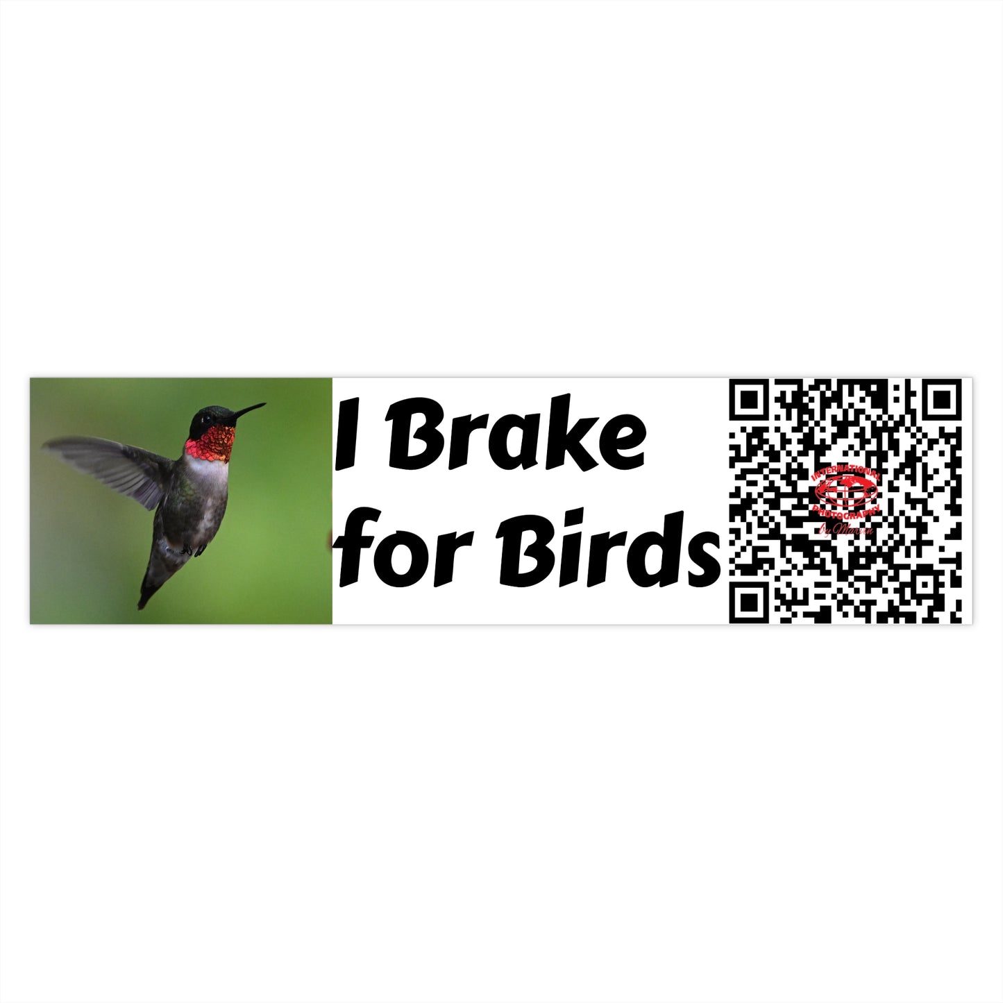 Bird Lover's Bumper Stickers | I Brake for Birds | Car Decor, Wildlife Appreciation, Gift for Nature Enthusiasts, Eco-Friendly