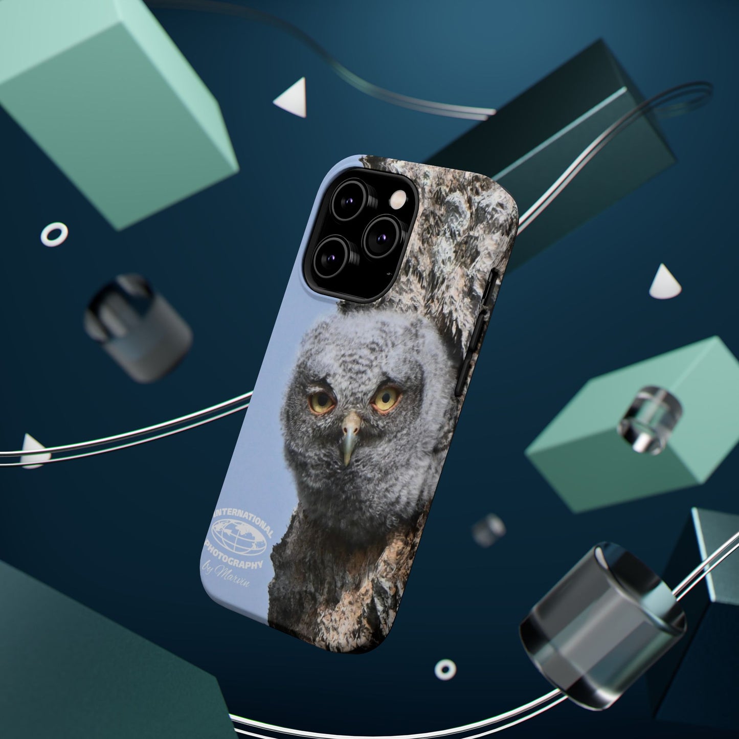 Owl Magnetic Tough Case, Wildlife Phone Case, Nature Lover Gift, Eco-Friendly Phone Cover, Customizable Phone Accessory