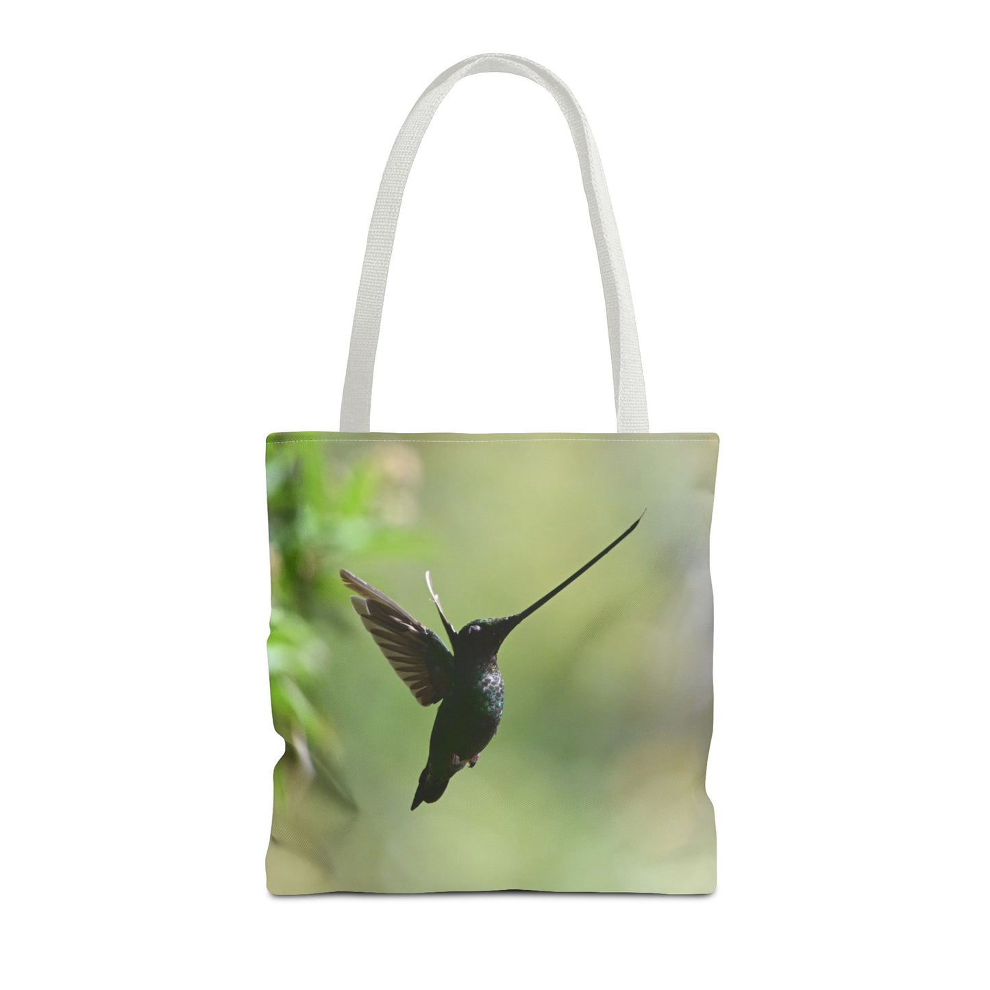 Hummingbird Tote Bag, Colorful Eco-Friendly Shopper, Summer Beach Bag, Floral Gift Bag, Lightweight Carry-All