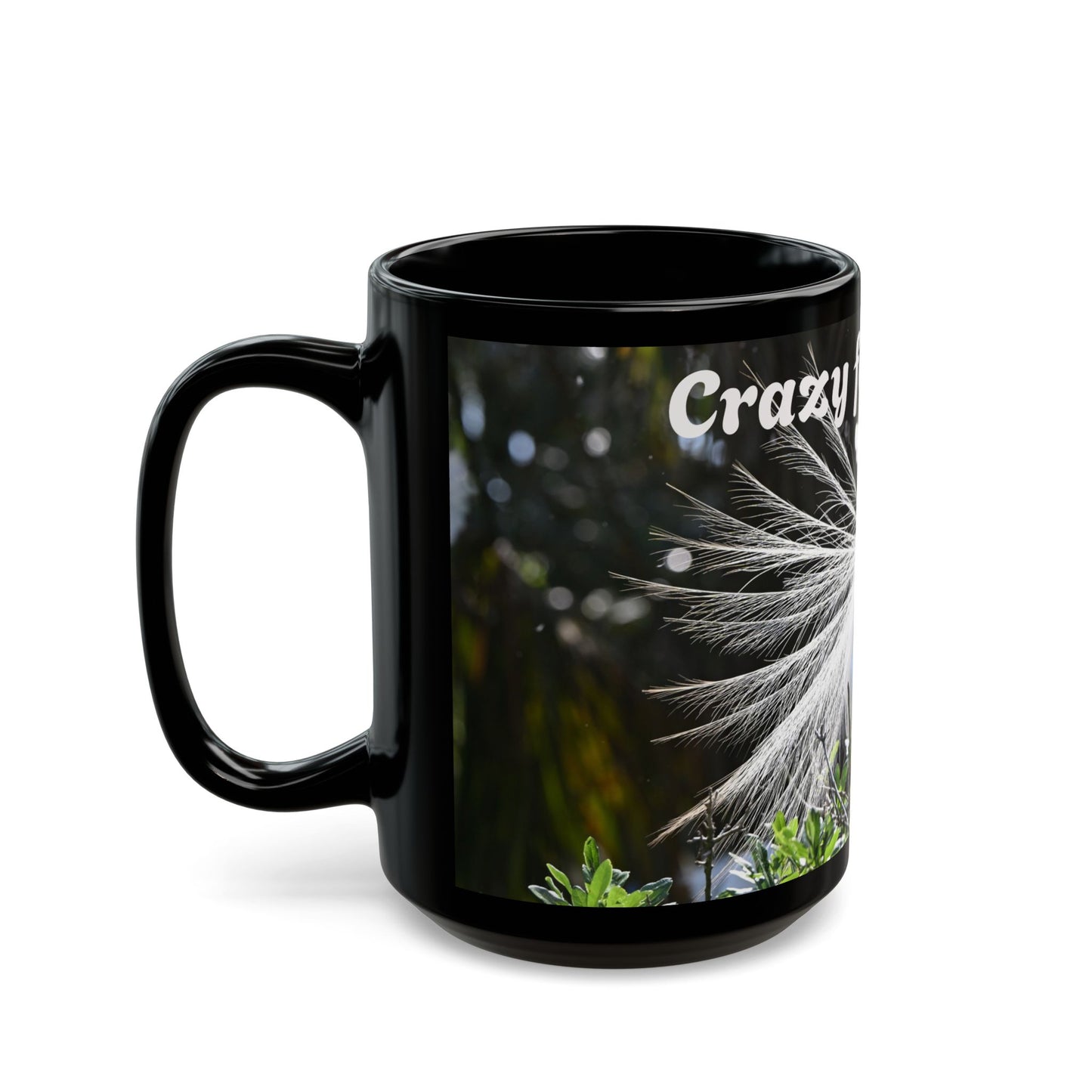 Copy of Crazy for Coffee Black Mug - Perfect Gift for Coffee Lovers, Home Office Decor, Birthday Present, Inspirational Cup