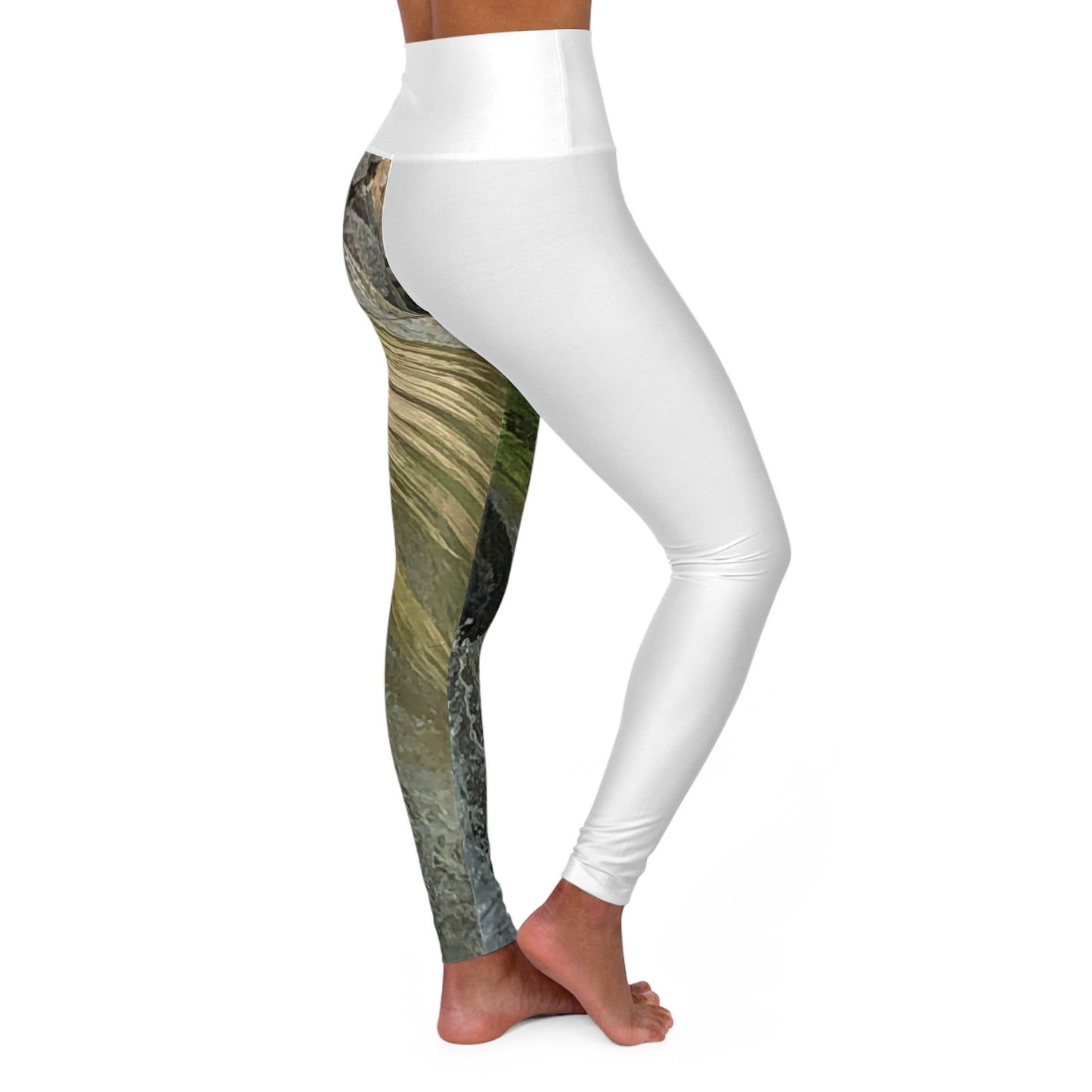 Stylish High Waisted Yoga Leggings | Nature-Inspired Fitness Activewear, Workout Pants, Athleisure, Eco-Friendly Yoga Gear
