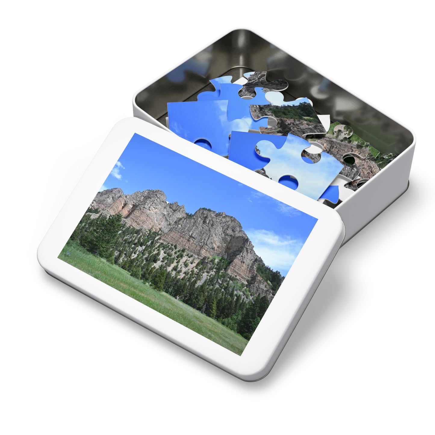 Scenic Jigsaw Puzzle with Tin - Perfect Gift for Nature Lovers, Family Fun, Home Décor, Relaxation Activity, Hiking Theme