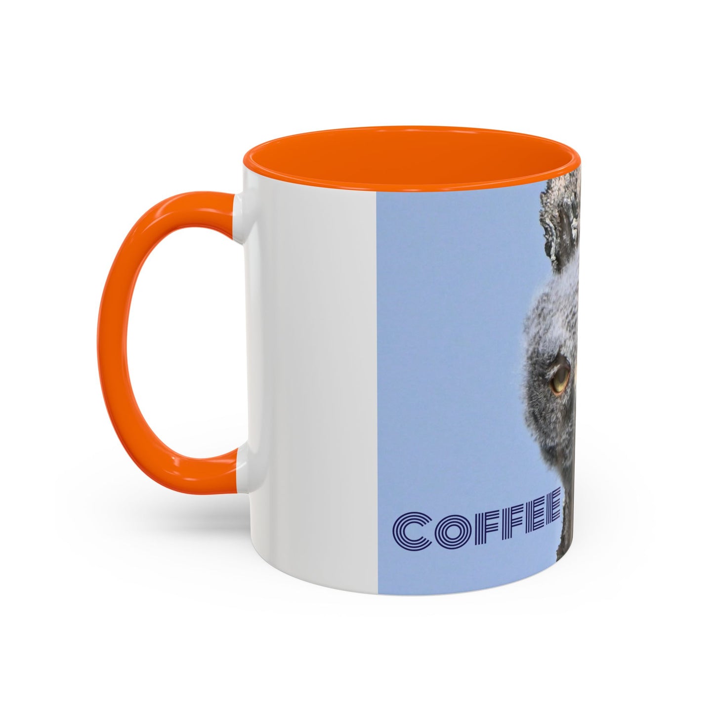 Accent Coffee Mug with Owl Design, Perfect Gift for Coffee Lovers, Home Office Decor, Nature Enthusiast Gift, Animal Lover Mug