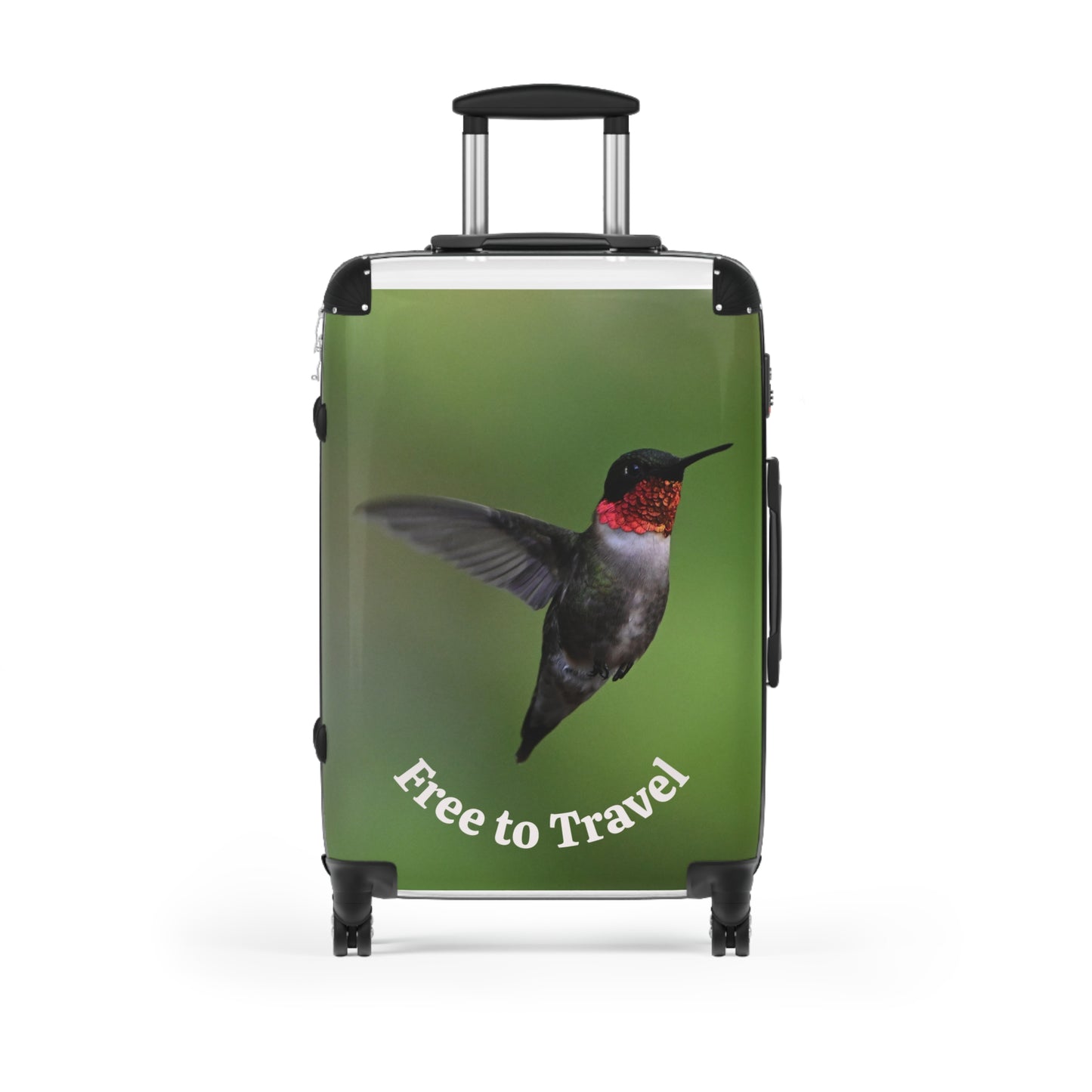 Vibrant Bird Print Suitcase - Travel Luggage for Nature Lovers, Adventure Gear, Stylish Carry-On, Gift for Travelers, Vacation Essentials