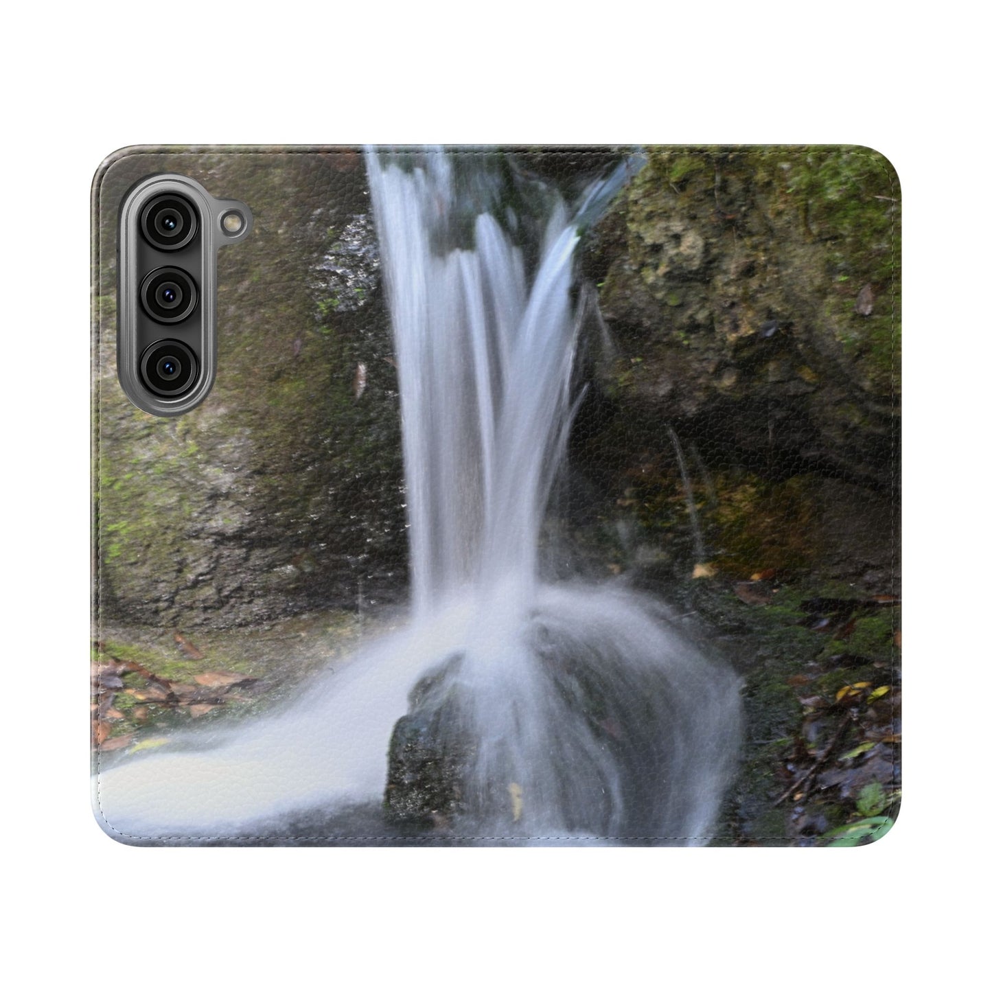 Scenic Waterfall Flip Case, Nature Phone Wallet, Eco-Friendly Phone Accessory, Gift for Nature Lovers, Travel Must-Have