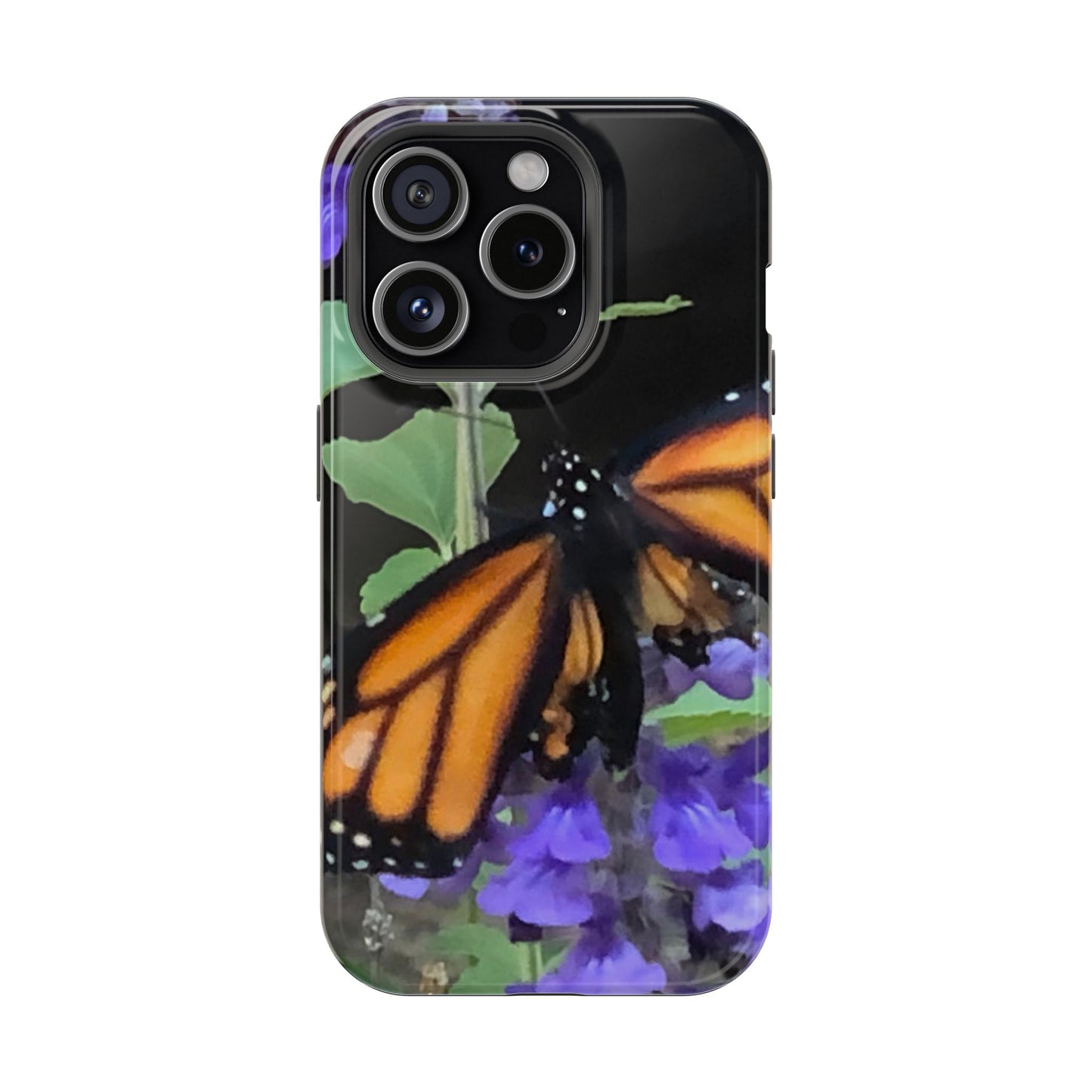 Butterfly Floral Magnetic Tough Cases, Nature Phone Cases, Gift for Nature Lovers, Eco-Friendly Cell Phone Case, Unique Smartphone Accessory