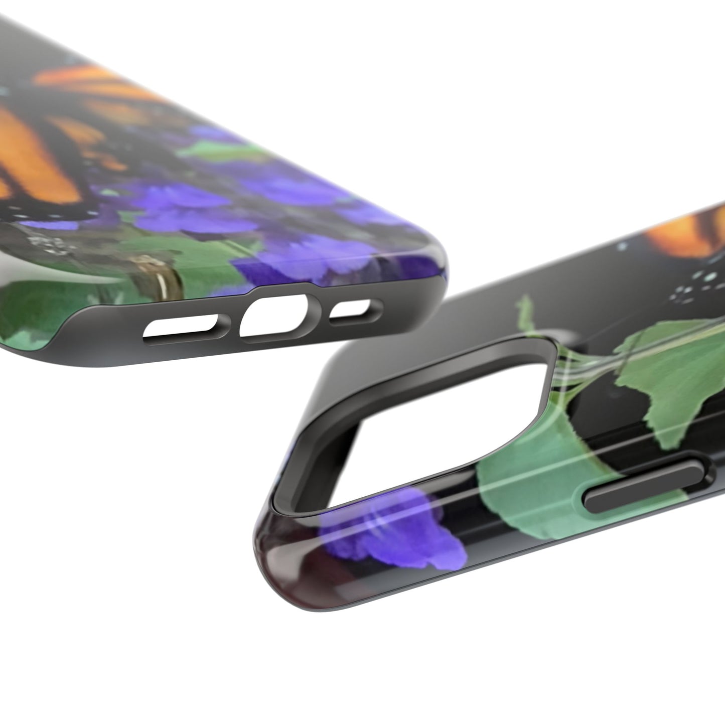 Butterfly Floral Magnetic Tough Cases, Nature Phone Cases, Gift for Nature Lovers, Eco-Friendly Cell Phone Case, Unique Smartphone Accessory