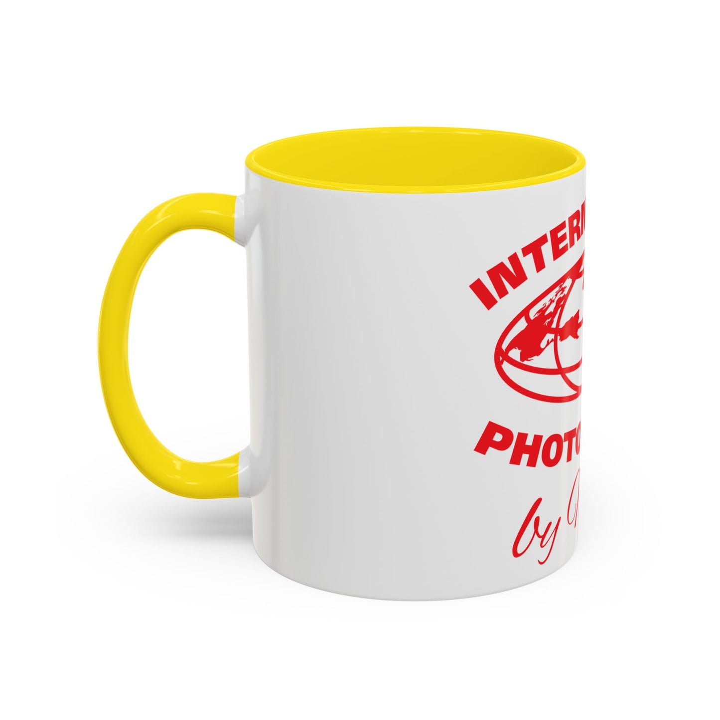 International Photography Accent Mug - Unique Coffee Mug, Gift for Photographers, Travel Mug, Artsy Gifts, Photography Lovers