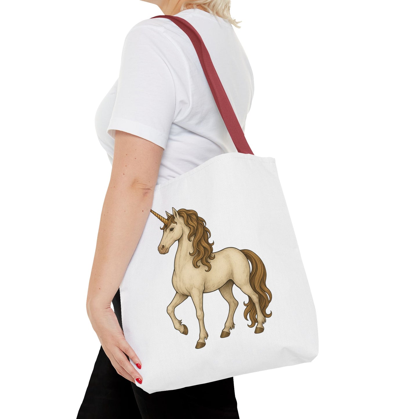 Unicorn Tote Bag, Cute Unicorn Bag, Graphic Tote for Kids, Stylish Carryall, Birthday Gift, AOP Tote, Eco-Friendly Shopping Bag
