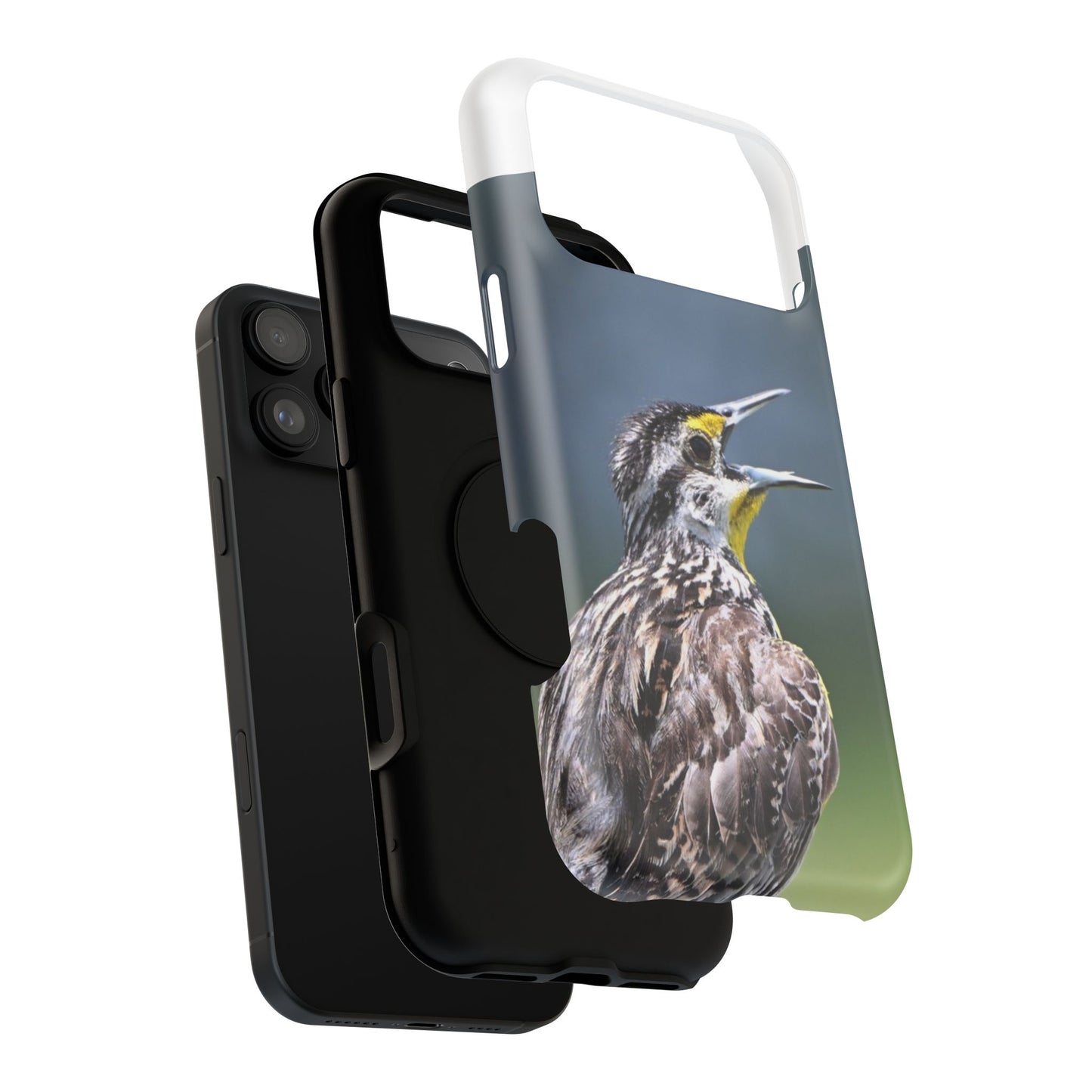 Western Meadowlark Photo Phone Case — Impact-Resistant Protective Cover