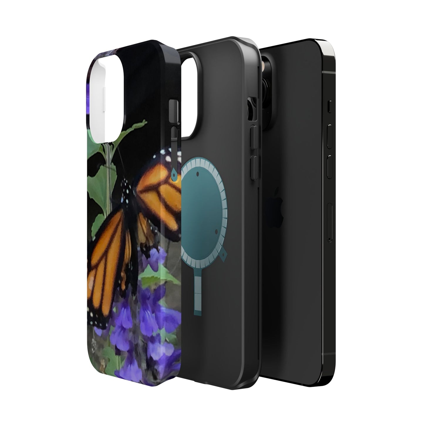 Butterfly Floral Magnetic Tough Cases, Nature Phone Cases, Gift for Nature Lovers, Eco-Friendly Cell Phone Case, Unique Smartphone Accessory