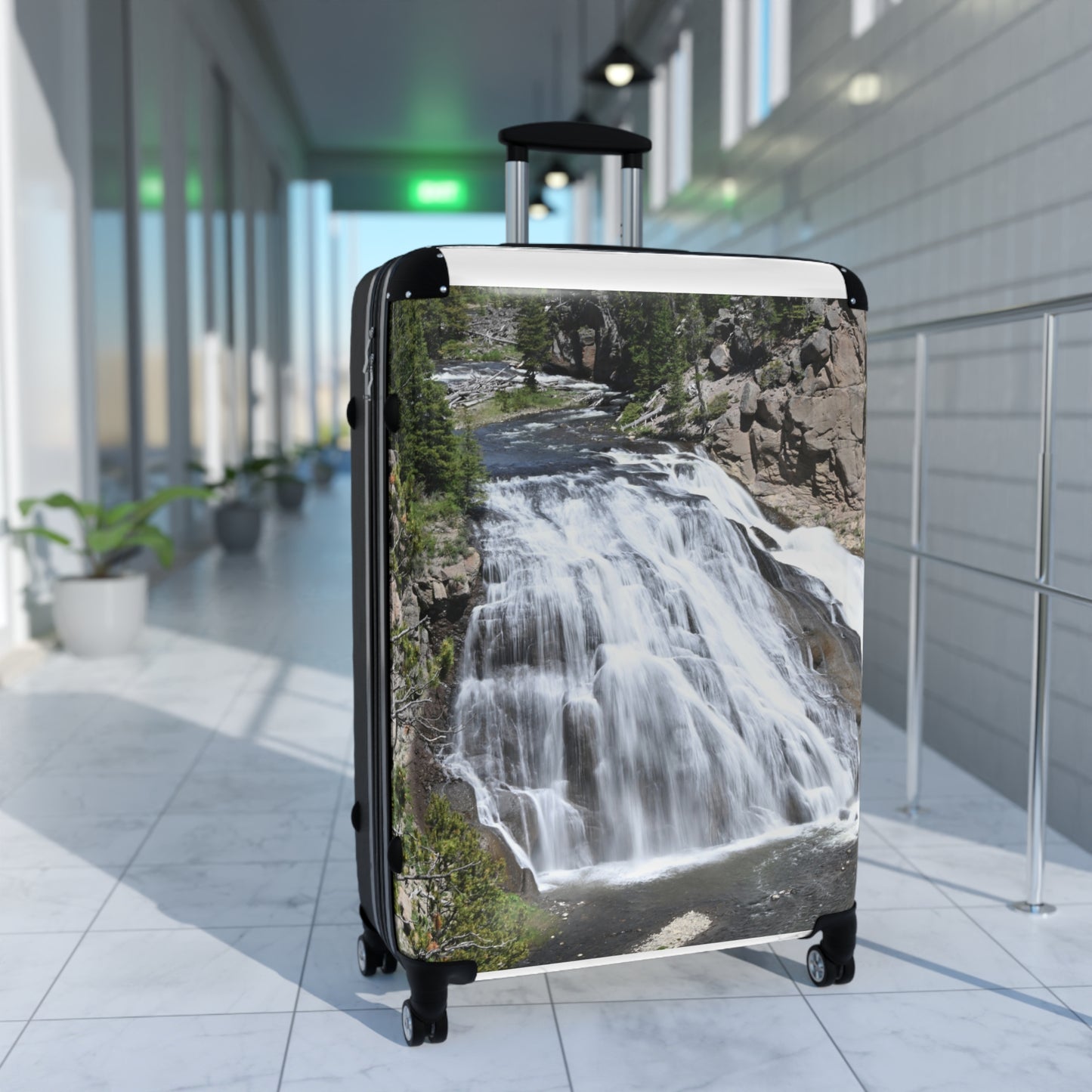 Beautiful Waterfall Print Suitcase - Travel Luggage for Nature Lovers, Adventure Gear, Stylish Carry-On, Gift for Travelers, Vacation Essentials