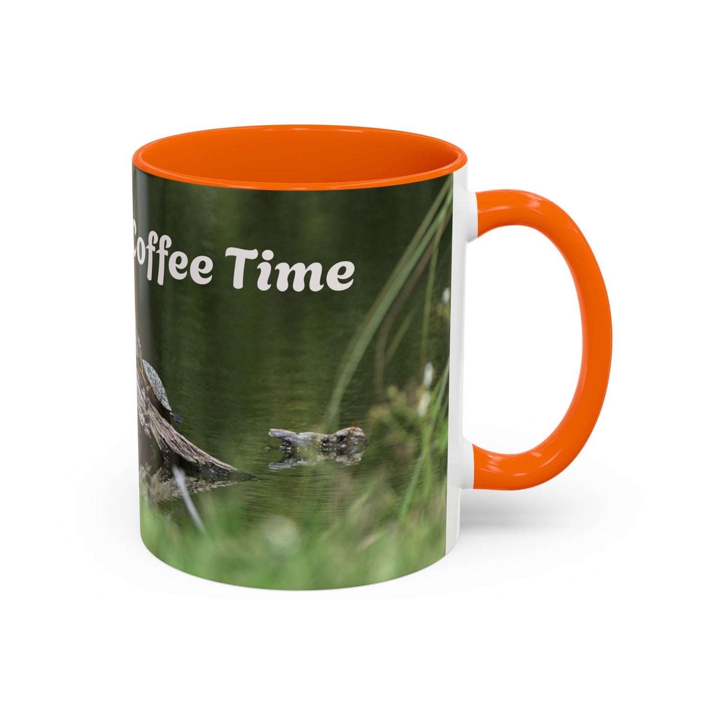 Nature-Inspired Coffee Mug with 'Coffee Time' Design - Perfect Gift for Nature Lovers