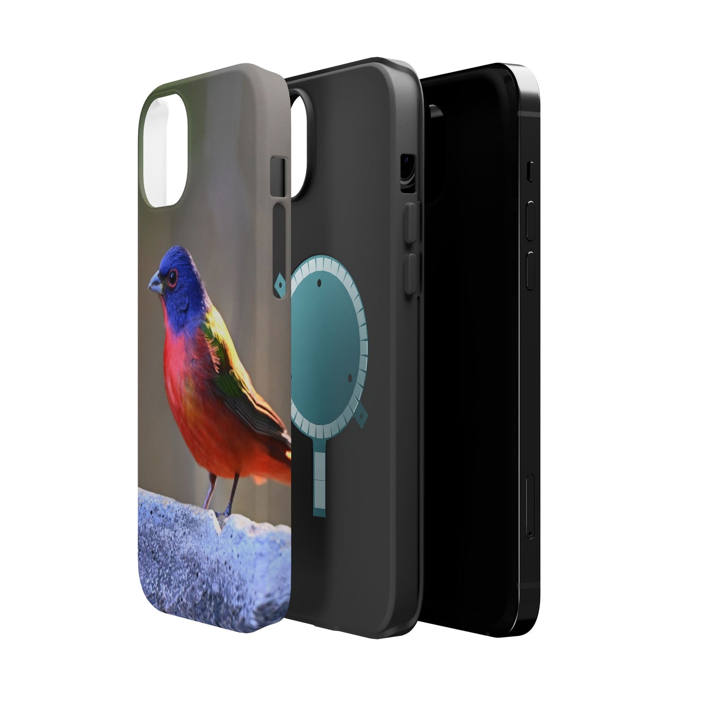 Colorful Bird Phone Case, Magnetic Tough Cases, Nature Lover Gift, Wildlife Phone Cover, Eco-Friendly Tech Accessories