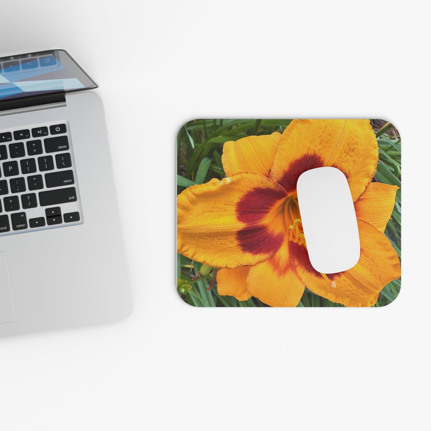 Vibrant Floral Mouse Pad, Computer Accessories, Office Decor, Gift for Flower Lovers, Custom Mouse Mat