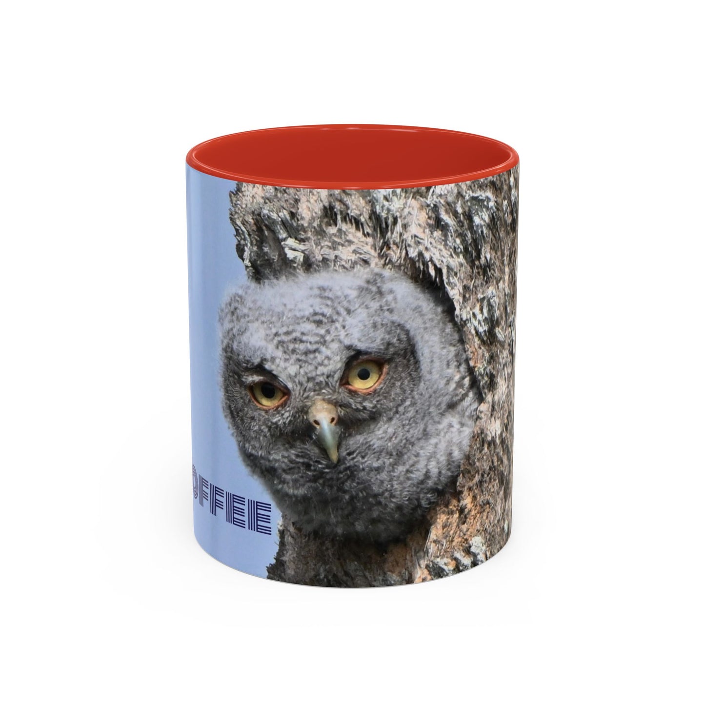 Accent Coffee Mug with Owl Design, Perfect Gift for Coffee Lovers, Home Office Decor, Nature Enthusiast Gift, Animal Lover Mug