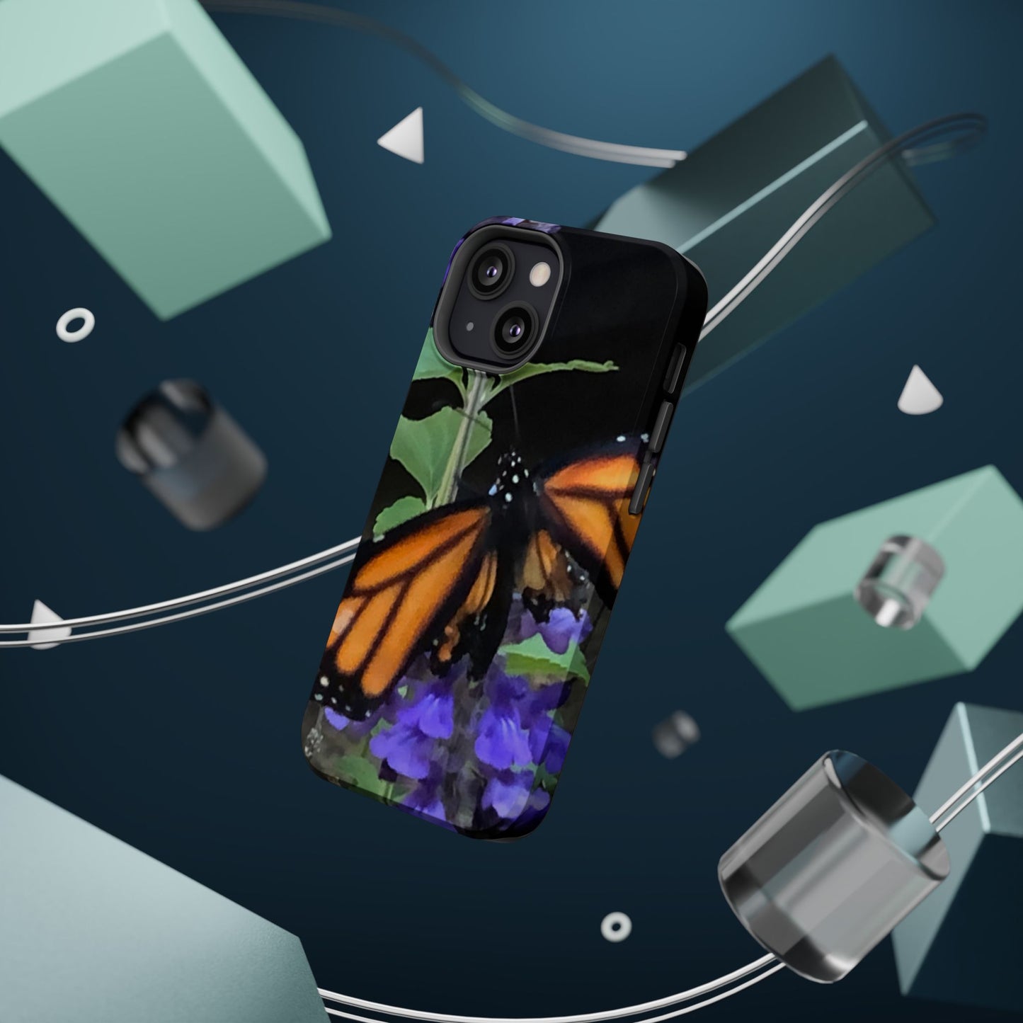 Butterfly Floral Magnetic Tough Cases, Nature Phone Cases, Gift for Nature Lovers, Eco-Friendly Cell Phone Case, Unique Smartphone Accessory