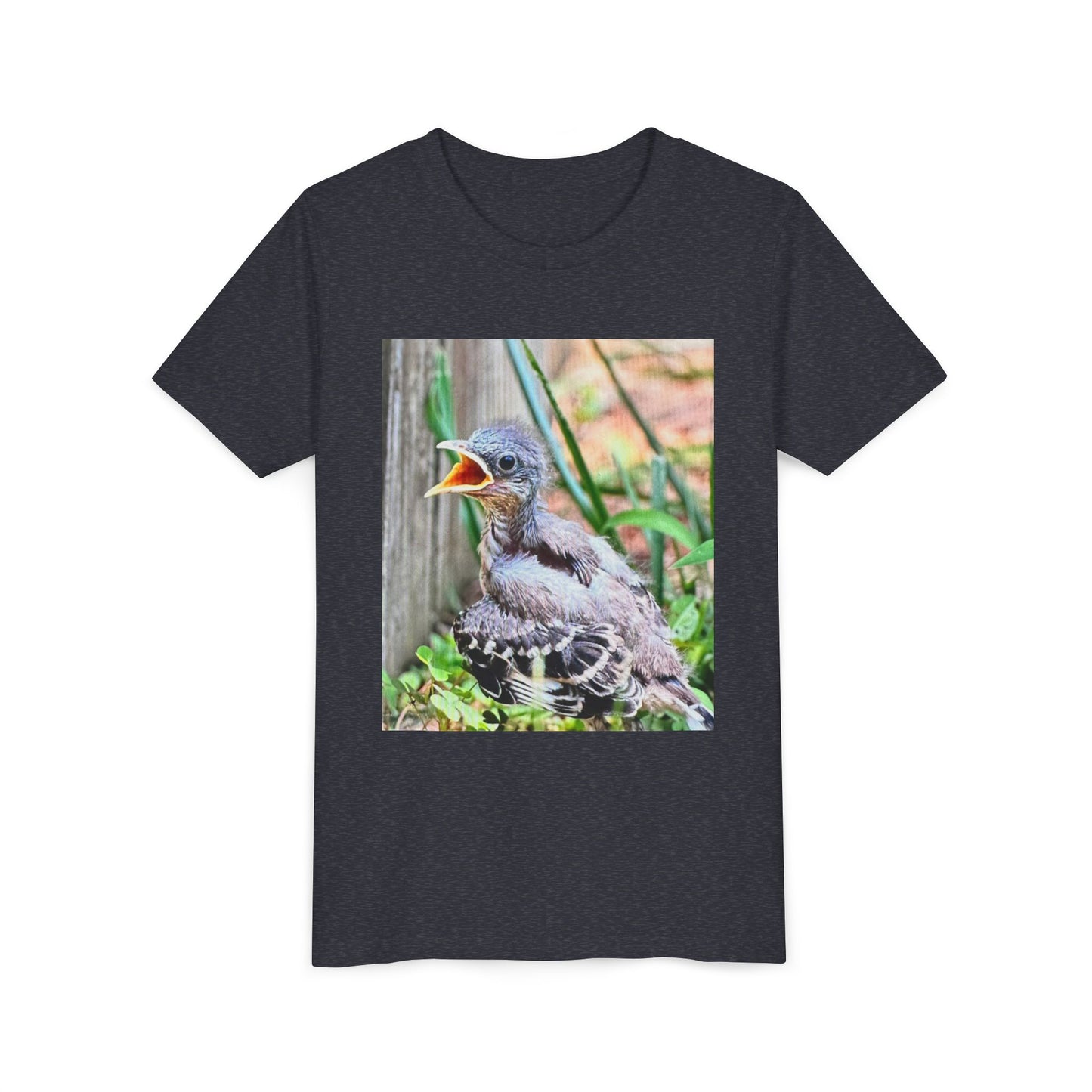 Youth Bird Graphic Tee - Cute Baby Bird T-Shirt, Nature Lovers Gift, Kids Apparel, Animal Tee, Spring Fashion, Eco-Friendly