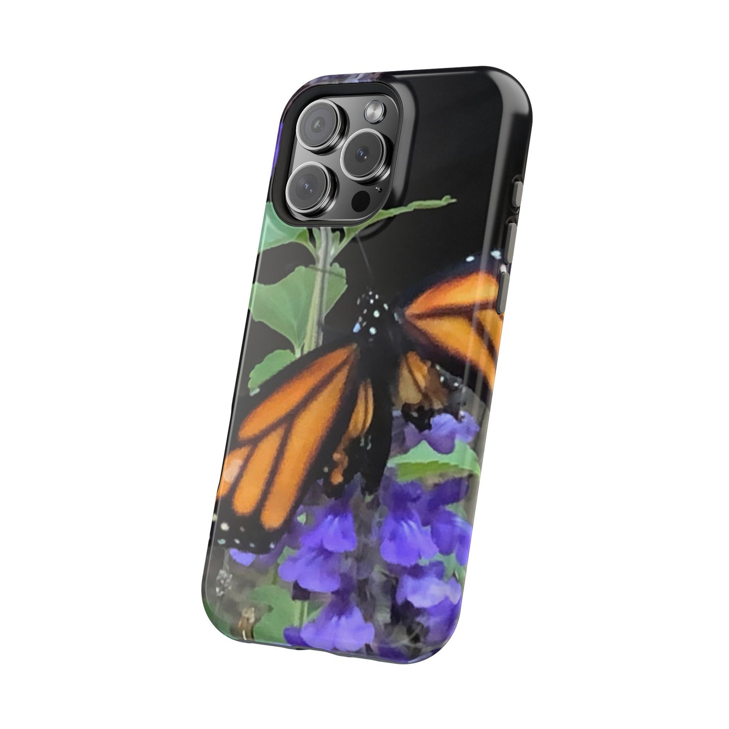 Butterfly Floral Magnetic Tough Cases, Nature Phone Cases, Gift for Nature Lovers, Eco-Friendly Cell Phone Case, Unique Smartphone Accessory