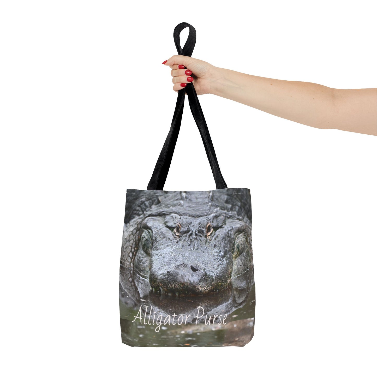 Alligator Print Tote Bag, Wildlife Lover Gift, Eco-Friendly Bag, Beach Tote, Animal Lovers' Accessory, Unique Alligator Purse