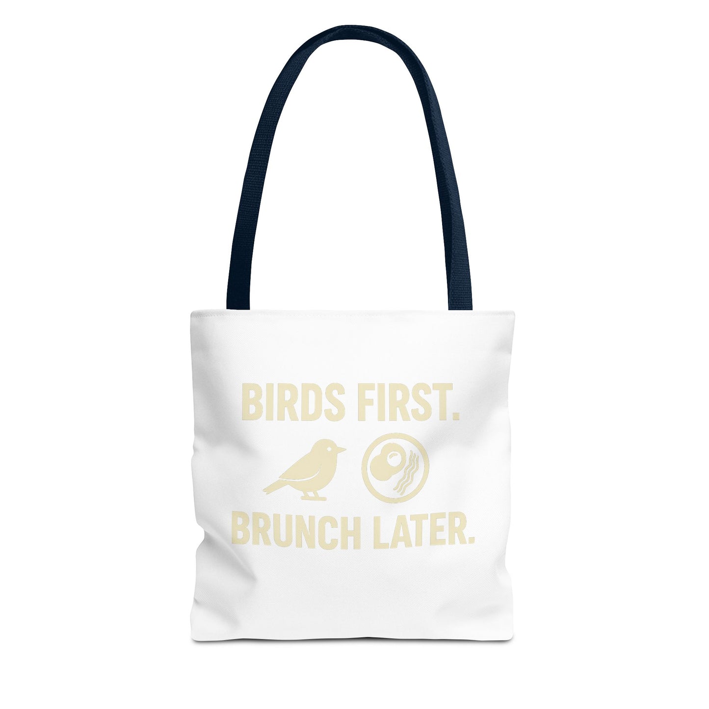 Birds First Brunch Later Tote Bag - Fun Grocery Bag, Eco-Friendly Shopping Tote, Perfect Gift for Brunch Lovers, Weekend Outings