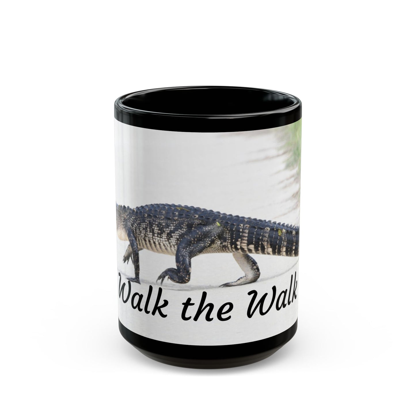 Funny Alligator Mug, Walk the Walk Coffee Cup, Gift for Animal Lovers, Nature Lover's Perfect Present