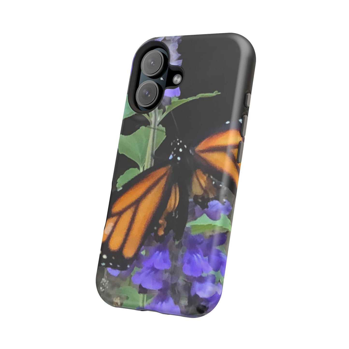 Butterfly Floral Magnetic Tough Cases, Nature Phone Cases, Gift for Nature Lovers, Eco-Friendly Cell Phone Case, Unique Smartphone Accessory