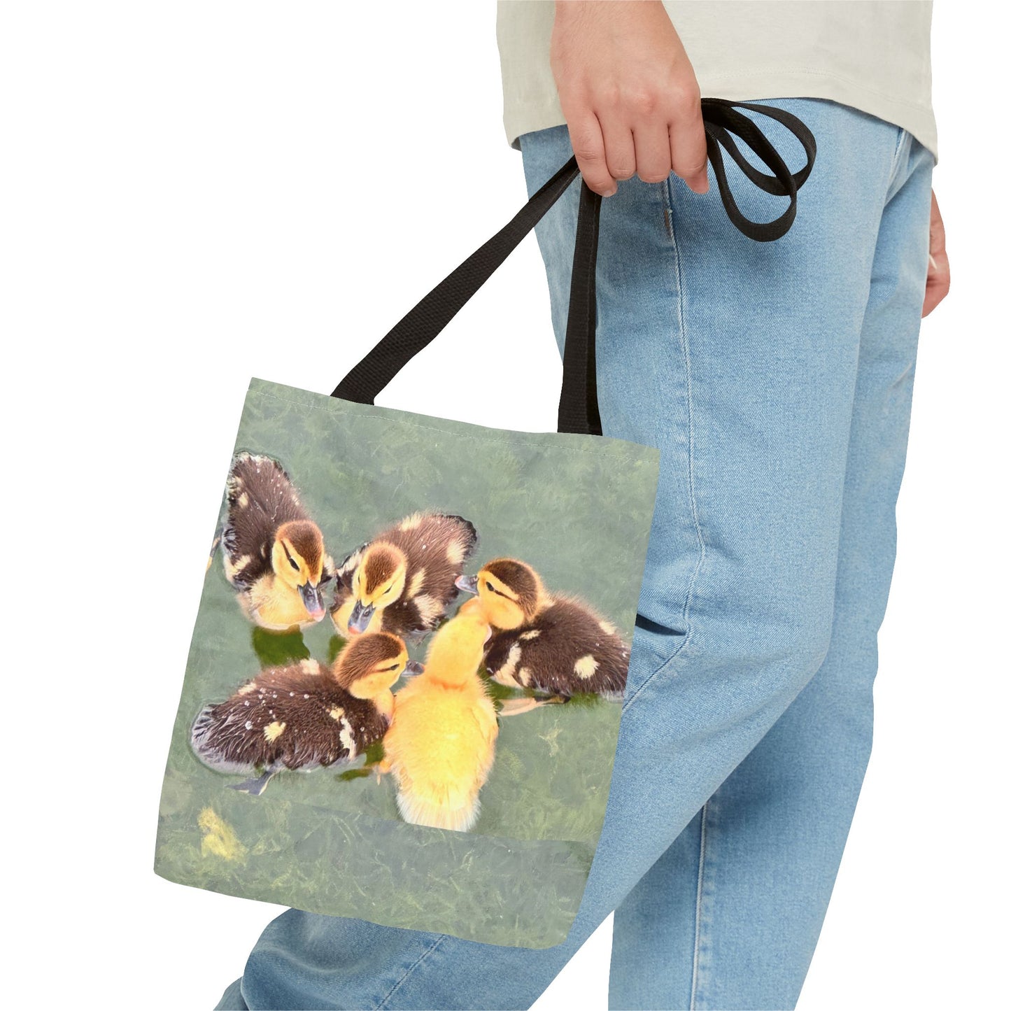 Charming Duckling Tote Bag | Cute Bag for Animal Lovers, Spring Gift, Shopping Bag, Eco-Friendly, Perfect for Mother's Day