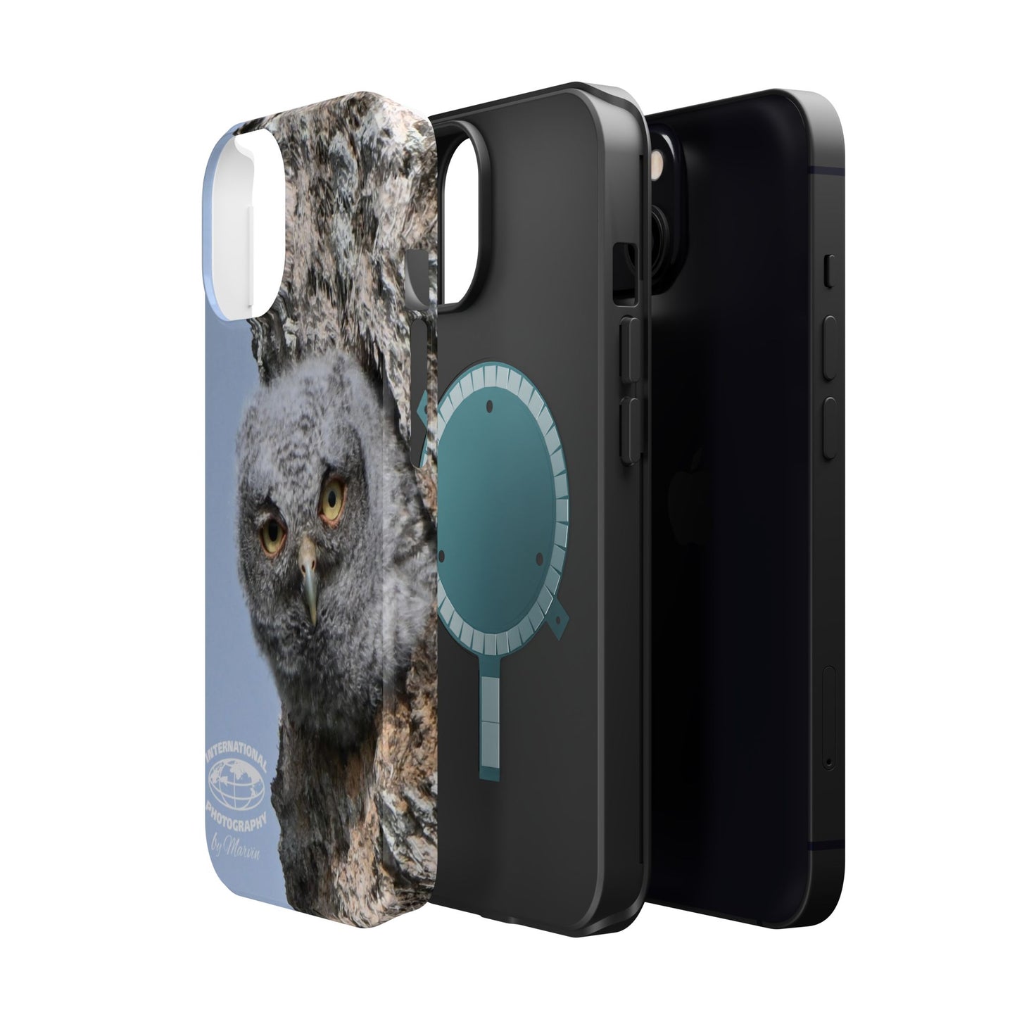 Owl Magnetic Tough Case, Wildlife Phone Case, Nature Lover Gift, Eco-Friendly Phone Cover, Customizable Phone Accessory